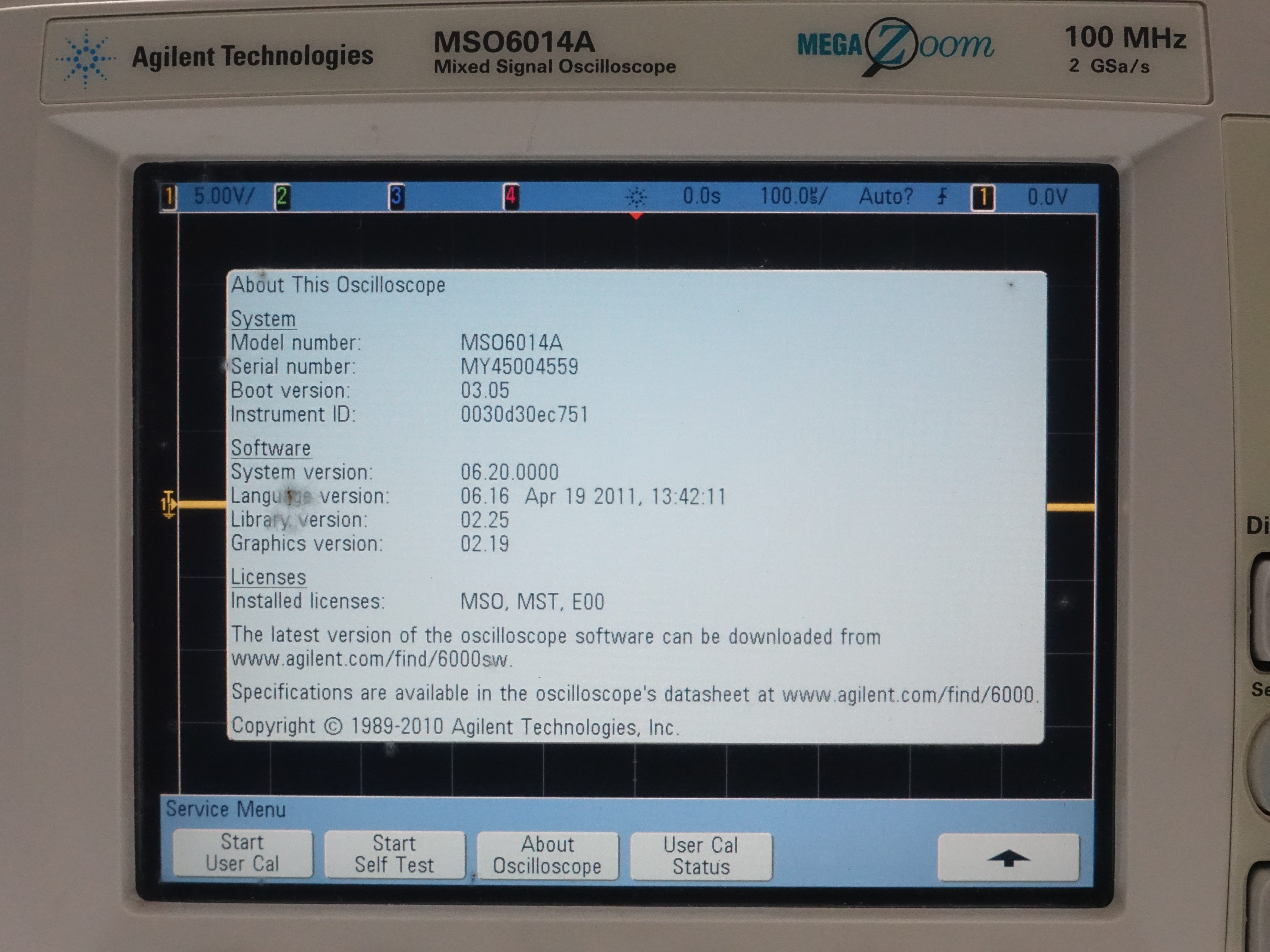 Keysight Used MSO6014A - Actual Instrument - Image 8
