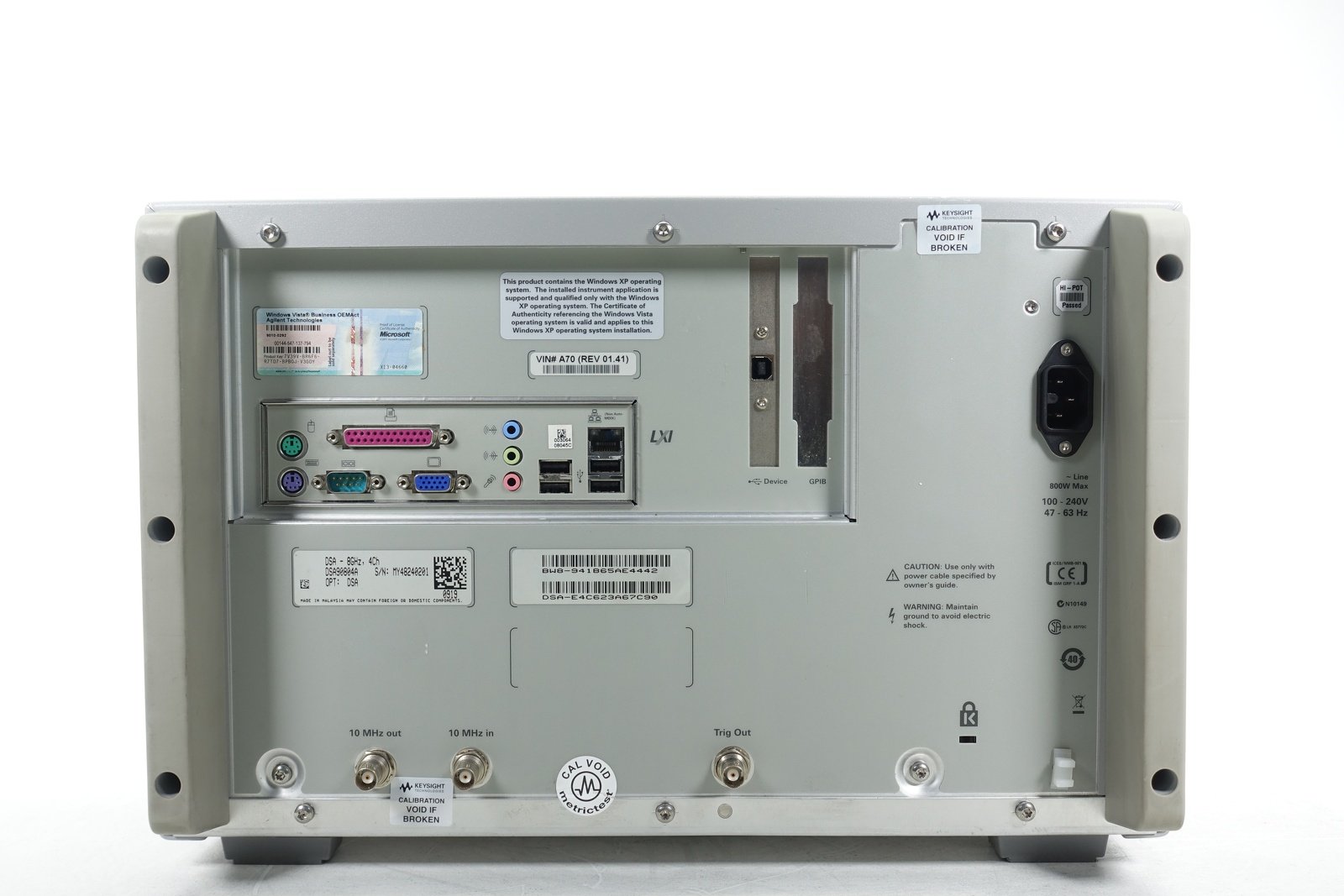 Keysight DSA90804A Infiniium High Performance Oscilloscope / 8GHz / 40GSa/s / 4 Channels / 50M Memory Keysight DSA90804A Infiniium High Performance Oscilloscope / 8GHz / 40GSa/s / 4 Channels / 50M Memory