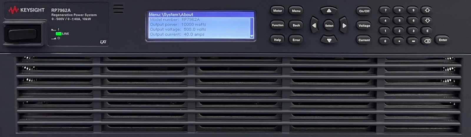 Regenerative Power System / 500V / +/-40A / 10kW / 400/480 VAC Keysight Used RP7962A - Actual Instrument - Image 6