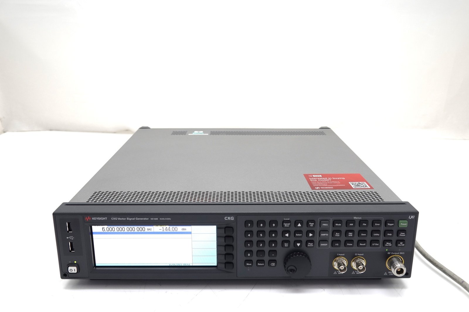 Keysight N5166B CXG X-Series RF Vector Signal Generator 