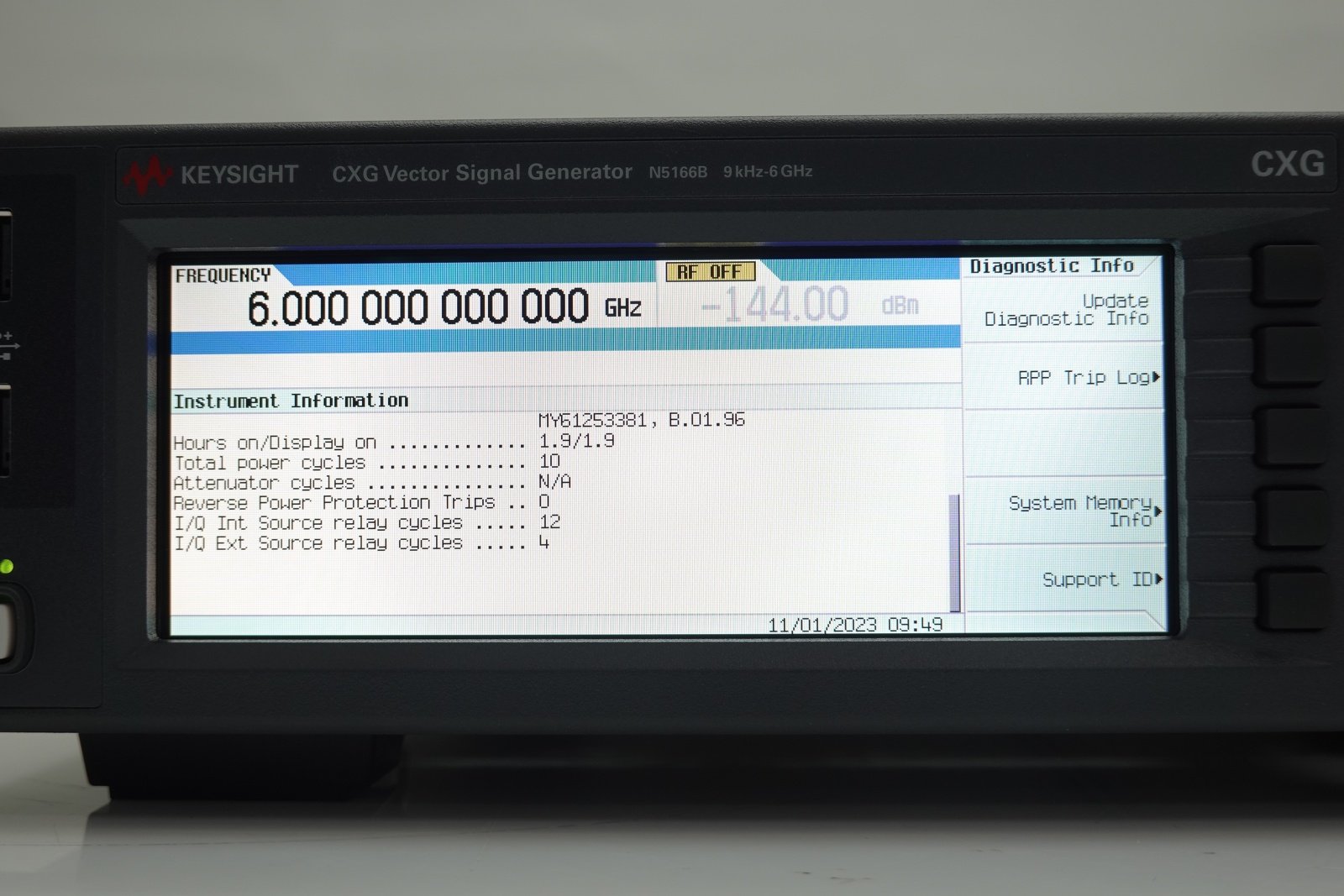 Keysight N5166B CXG X-Series RF Vector Signal Generator 