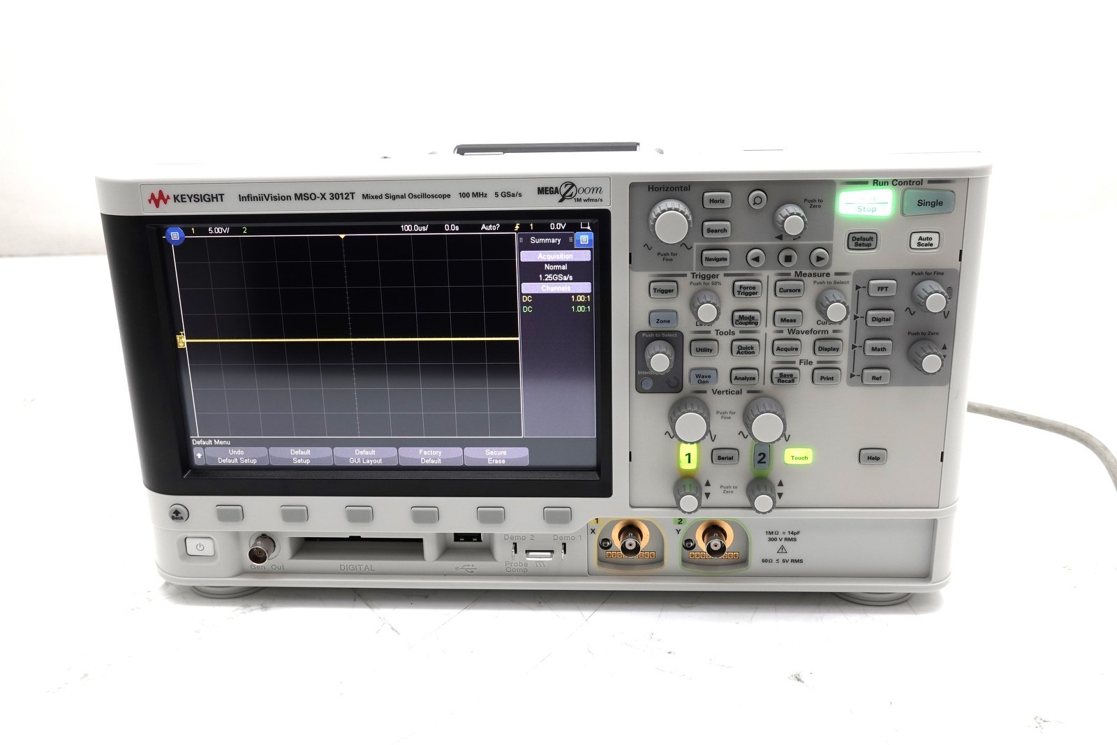 Keysight MSOX3012T Mixed Signal Oscilloscope / 100 MHz / 2 Analog Plus 16 Digital Channels Keysight MSOX3012T Mixed Signal Oscilloscope / 100 MHz / 2 Analog Plus 16 Digital Channels