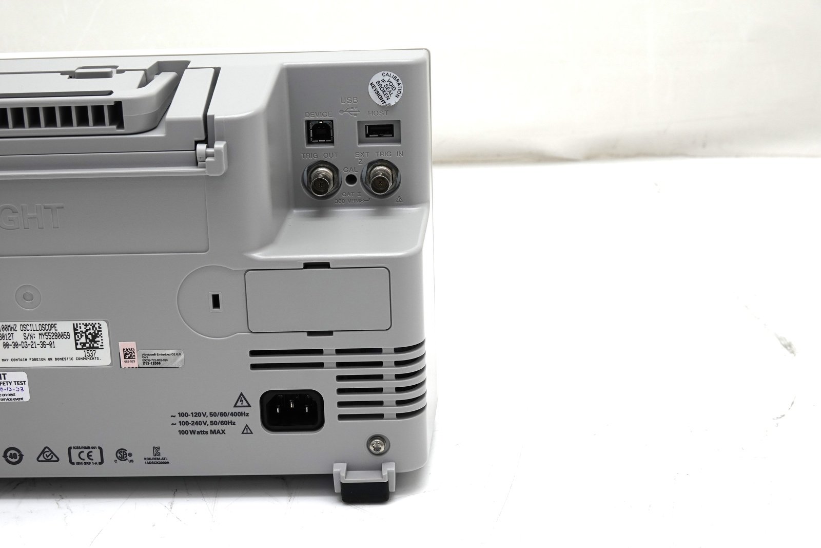 Keysight MSOX3012T Mixed Signal Oscilloscope / 100 MHz / 2 Analog Plus 16 Digital Channels Keysight MSOX3012T Mixed Signal Oscilloscope / 100 MHz / 2 Analog Plus 16 Digital Channels
