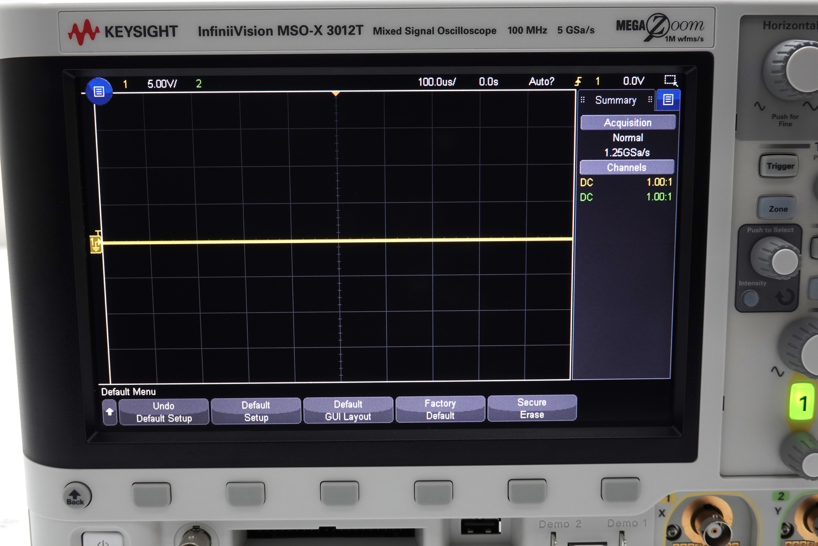 Keysight MSOX3012T Mixed Signal Oscilloscope / 100 MHz / 2 Analog Plus 16 Digital Channels Keysight MSOX3012T Mixed Signal Oscilloscope / 100 MHz / 2 Analog Plus 16 Digital Channels