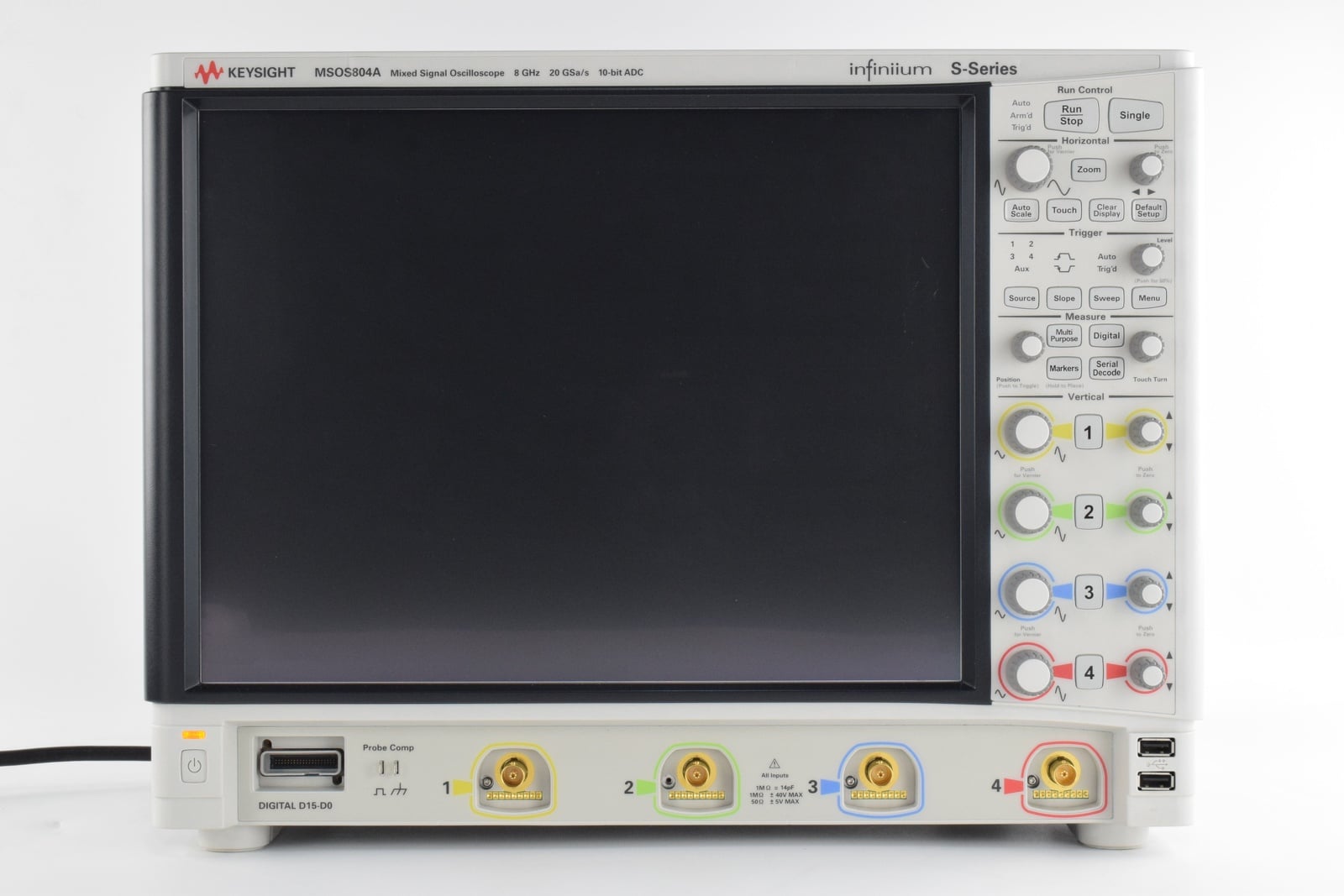 High-Definition Oscilloscope / 8 GHz / 4 Analog Plus 16 Digital Channels Keysight Used MSOS804A - Actual Instrument - Image 6
