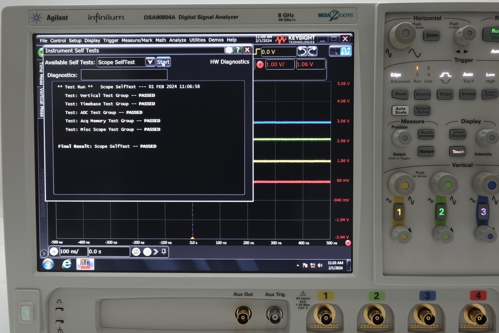 Keysight DSA90804A Infiniium High Performance Oscilloscope / 8GHz / 40GSa/s / 4 Channels / 50M Memory Keysight DSA90804A Infiniium High Performance Oscilloscope / 8GHz / 40GSa/s / 4 Channels / 50M Memory