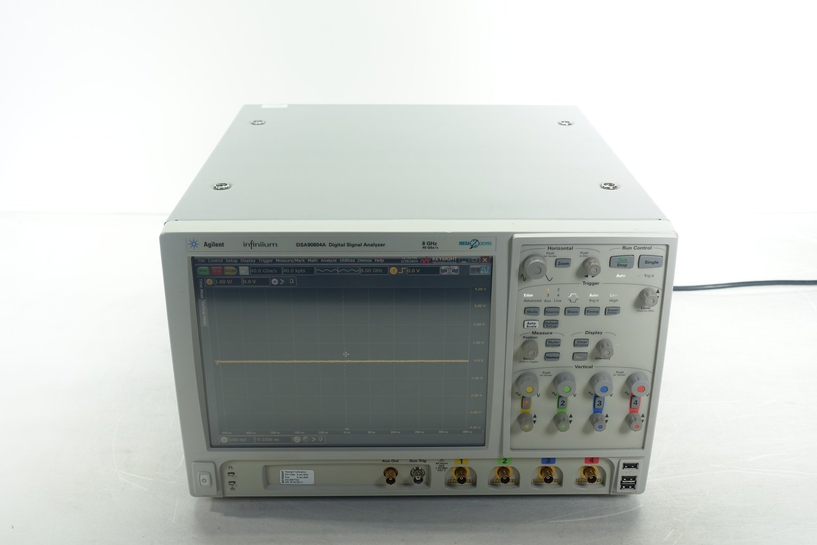 Keysight DSA90804A Infiniium High Performance Oscilloscope / 8GHz / 40GSa/s / 4 Channels / 50M Memory Keysight DSA90804A Infiniium High Performance Oscilloscope / 8GHz / 40GSa/s / 4 Channels / 50M Memory