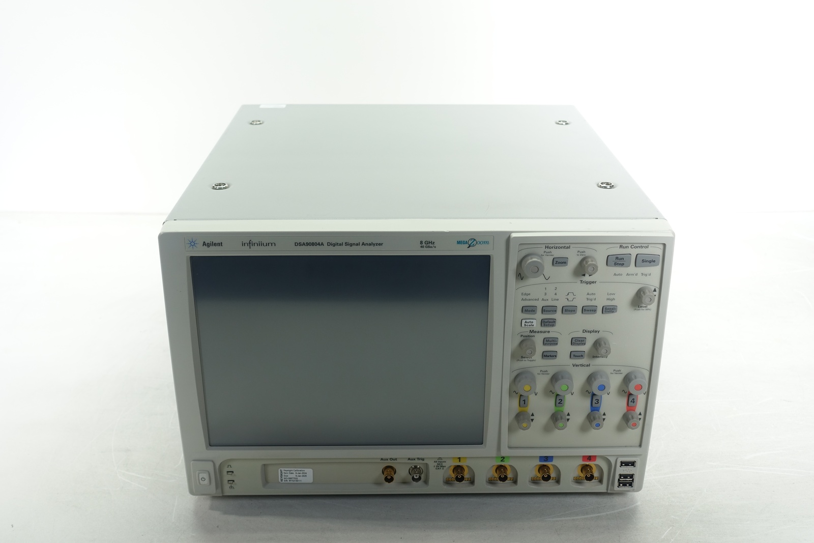 Keysight DSA90804A Infiniium High Performance Oscilloscope / 8GHz / 40GSa/s / 4 Channels / 50M Memory Keysight DSA90804A Infiniium High Performance Oscilloscope / 8GHz / 40GSa/s / 4 Channels / 50M Memory
