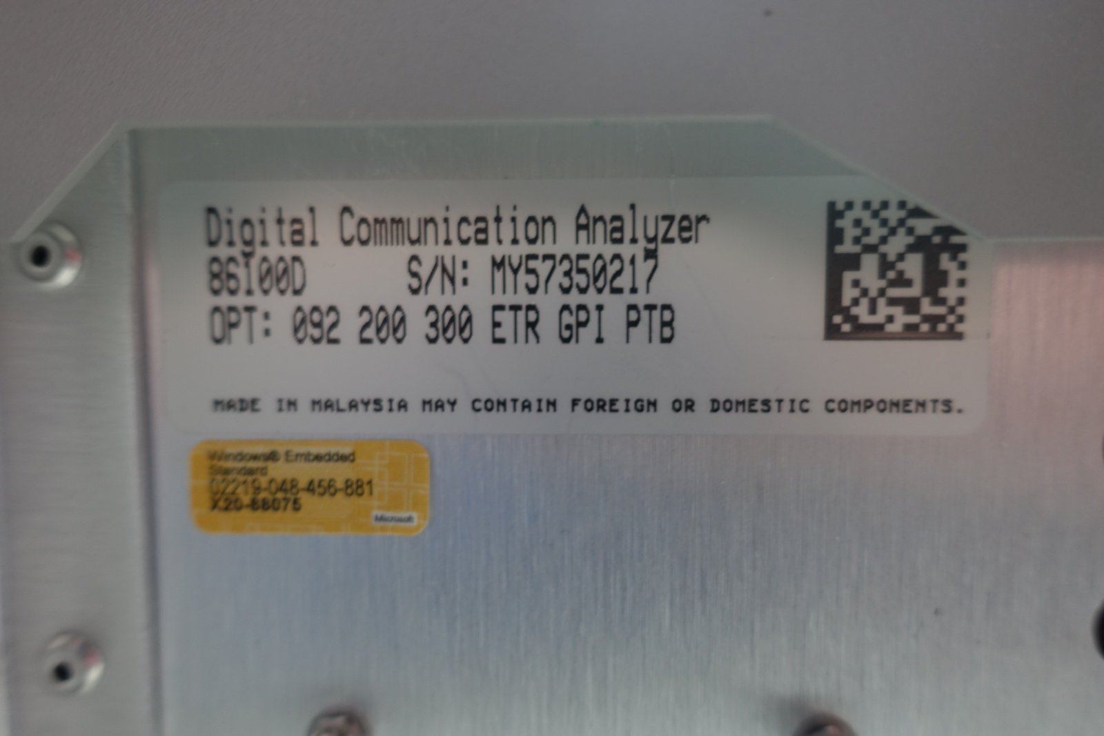 Keysight 86100D Infiniium DCA-X Wide-Bandwidth Oscilloscope Mainframe Keysight 86100D Infiniium DCA-X Wide-Bandwidth Oscilloscope Mainframe