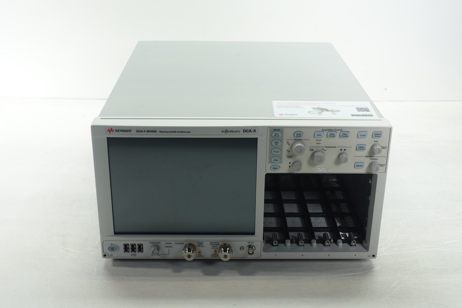Keysight 86100D Infiniium DCA-X Wide-Bandwidth Oscilloscope Mainframe Keysight 86100D Infiniium DCA-X Wide-Bandwidth Oscilloscope Mainframe