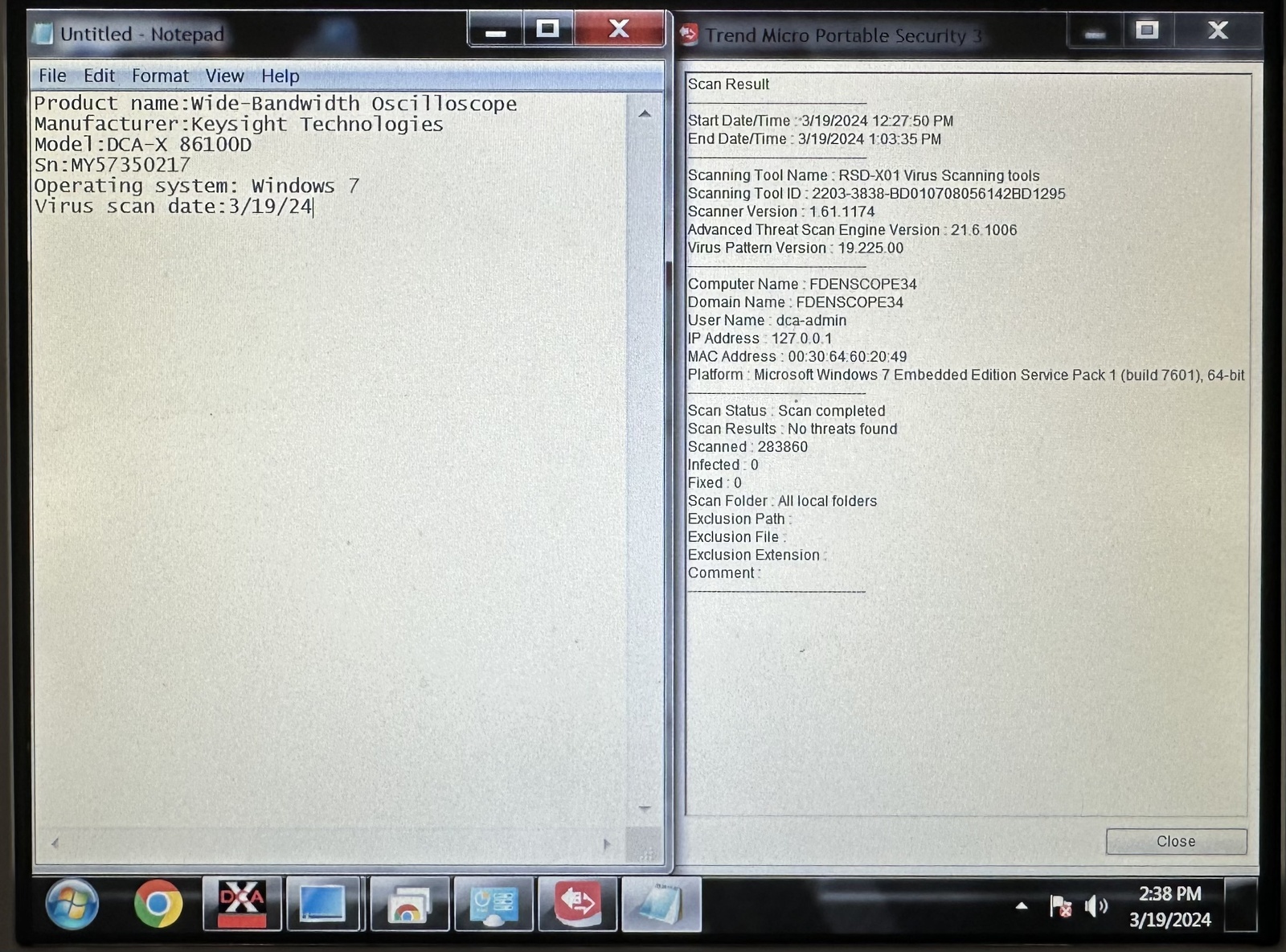Keysight 86100D Infiniium DCA-X Wide-Bandwidth Oscilloscope Mainframe Keysight 86100D Infiniium DCA-X Wide-Bandwidth Oscilloscope Mainframe