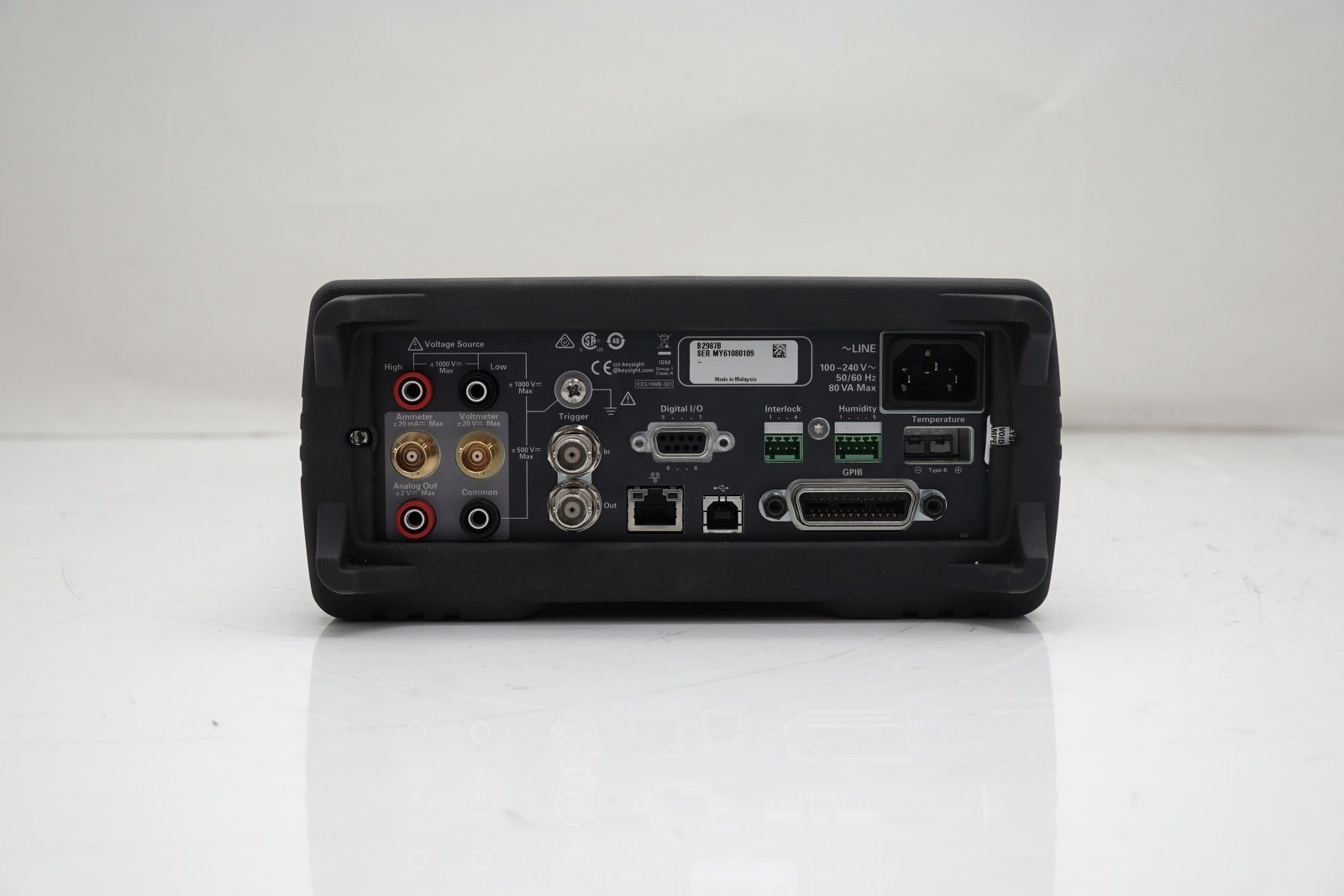 Keysight B2987B Electrometer/High Resistance Meter / 0.01fA / 1000V / Battery Keysight B2987B Electrometer/High Resistance Meter / 0.01fA / 1000V / Battery