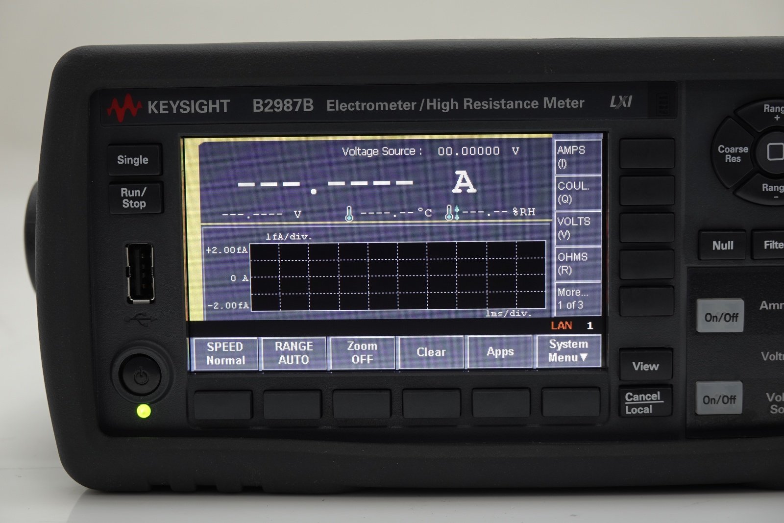 Keysight B2987B Electrometer/High Resistance Meter / 0.01fA / 1000V / Battery Keysight B2987B Electrometer/High Resistance Meter / 0.01fA / 1000V / Battery