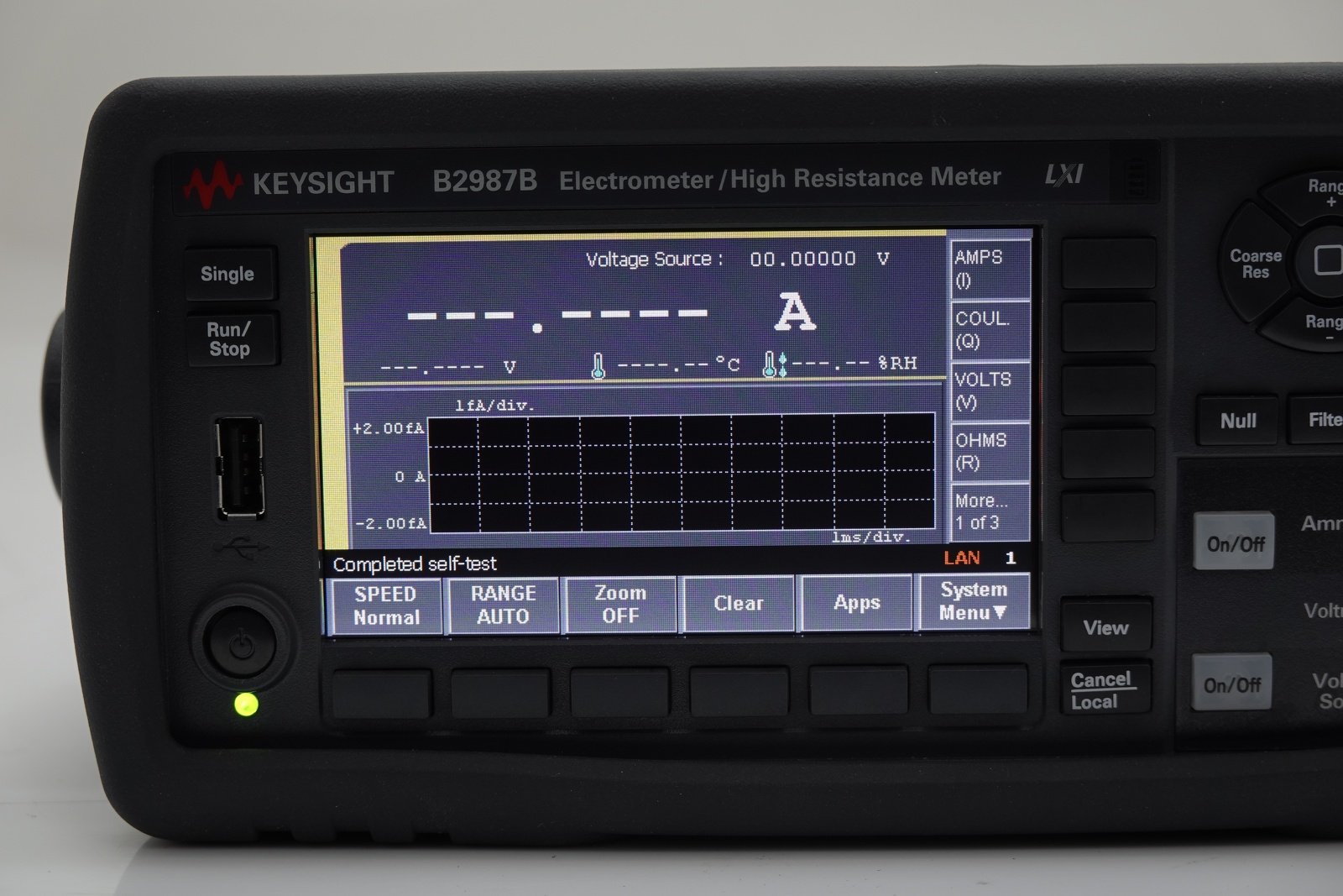 Keysight B2987B Electrometer/High Resistance Meter / 0.01fA / 1000V / Battery Keysight B2987B Electrometer/High Resistance Meter / 0.01fA / 1000V / Battery