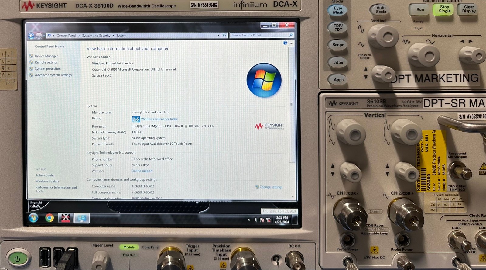 Keysight 86100D Infiniium DCA-X Wide-Bandwidth Oscilloscope Mainframe Keysight 86100D Infiniium DCA-X Wide-Bandwidth Oscilloscope Mainframe