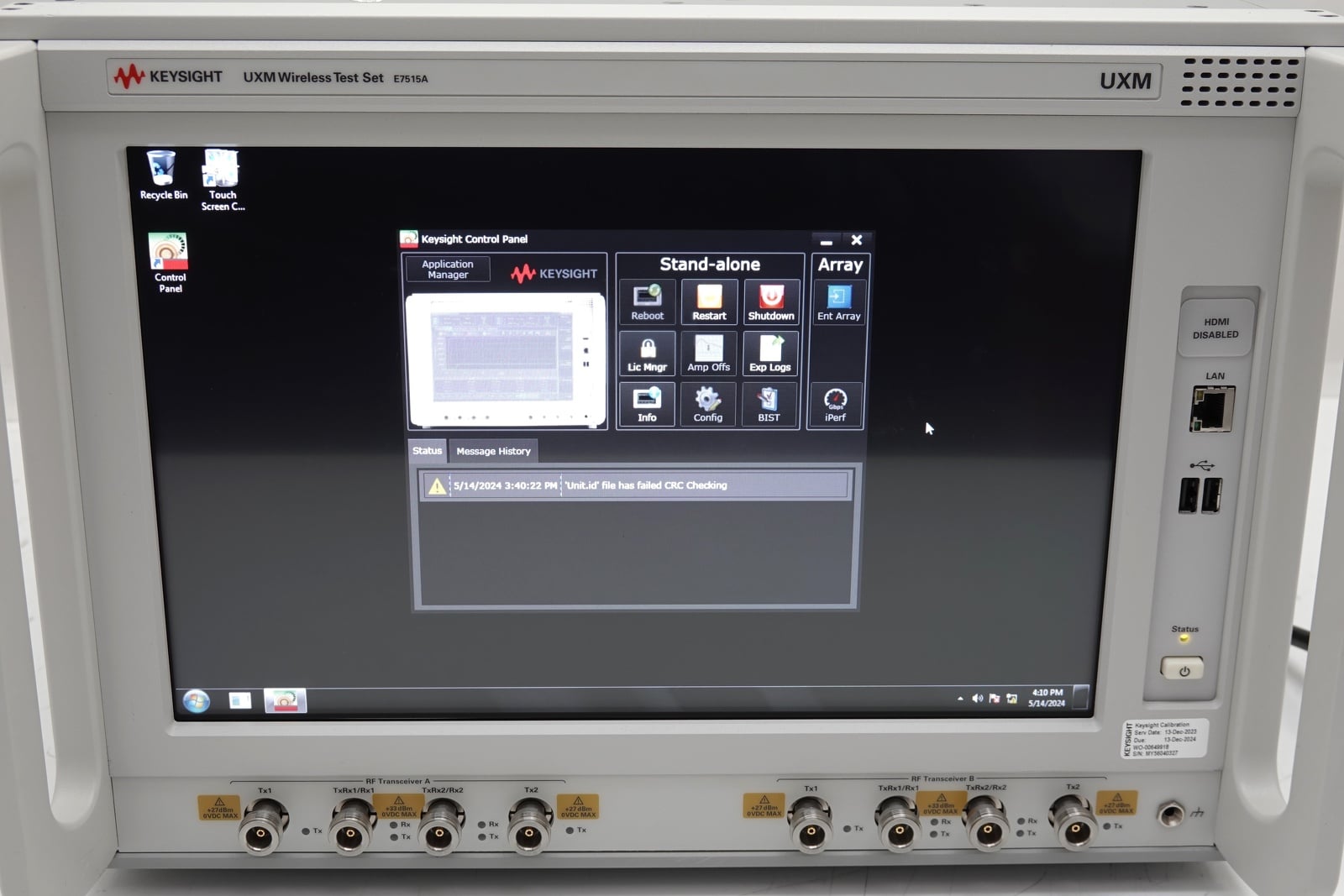 Keysight Used E7515A-506 - Actual Instrument - Image 9