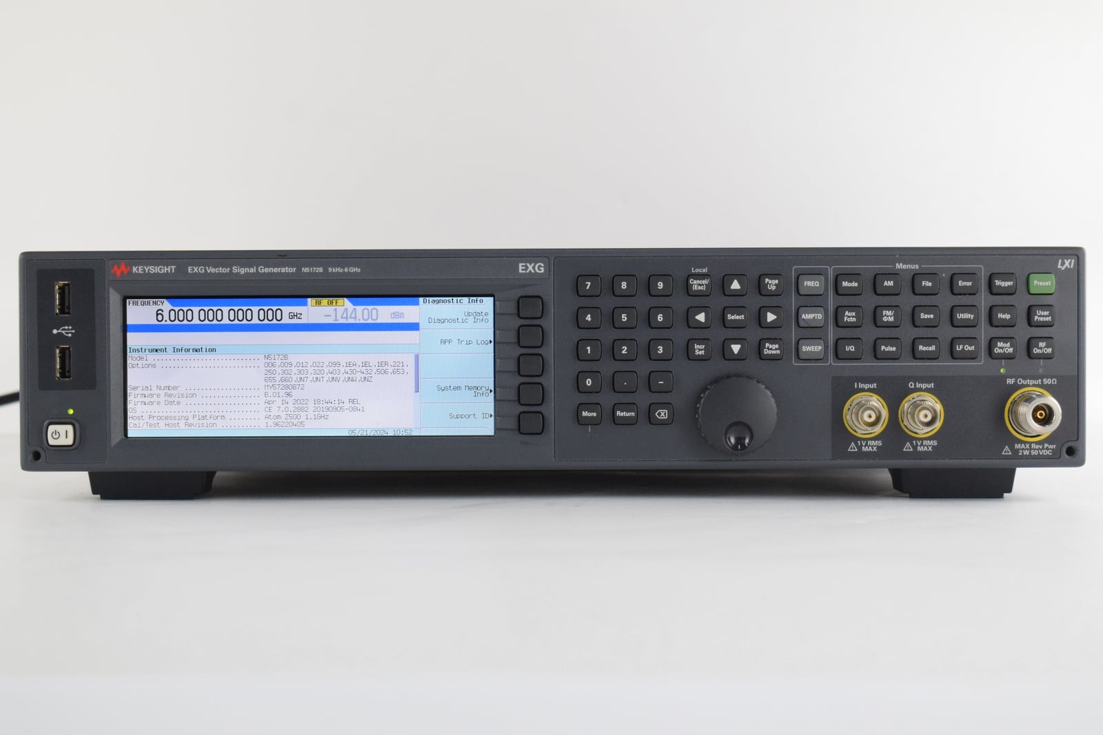 9 kHz to 6 GHz Keysight Used N5172B-506 - Actual Instrument - Image 1