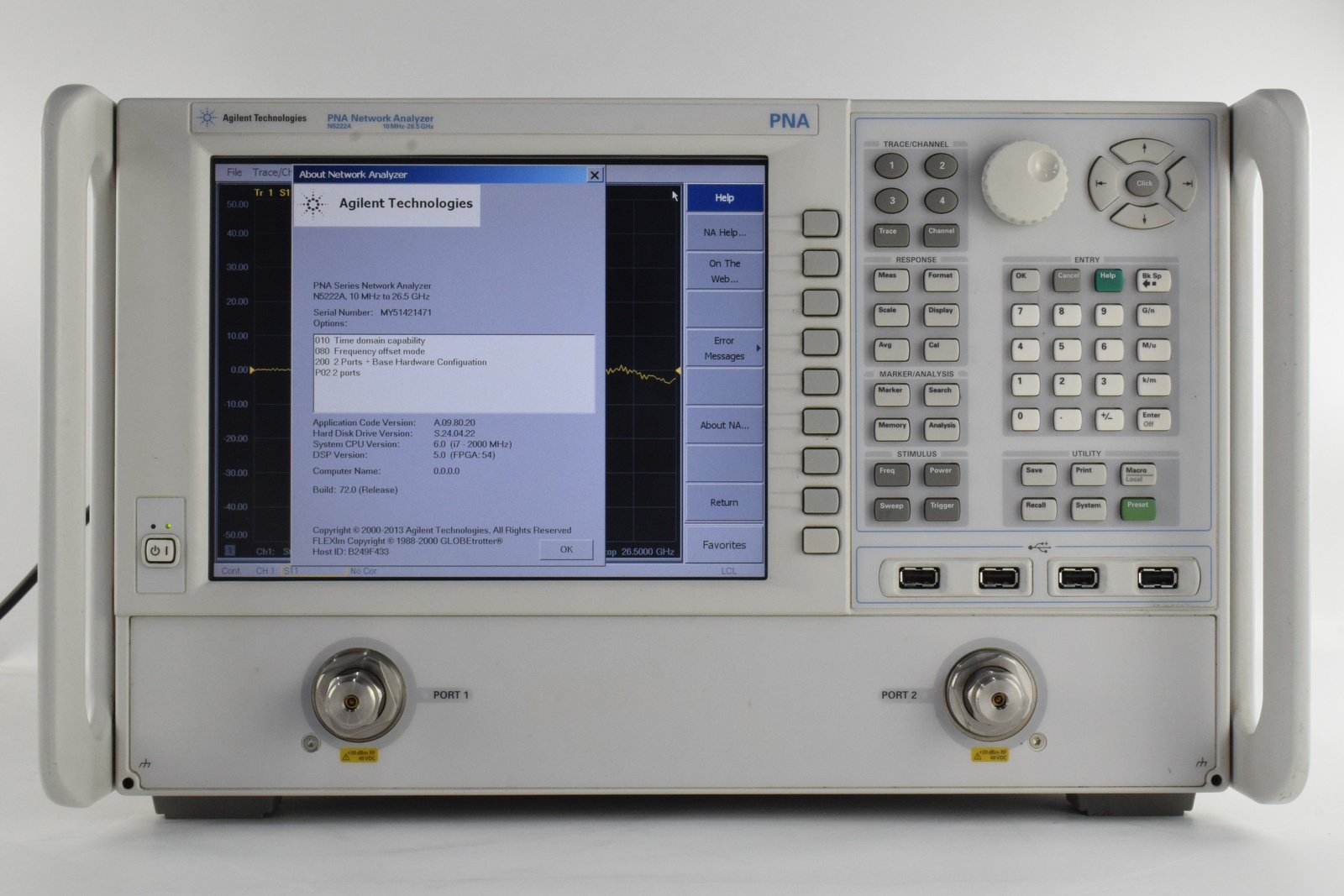 Keysight N5222A-200 2-ports / Base Hardware Configuration
