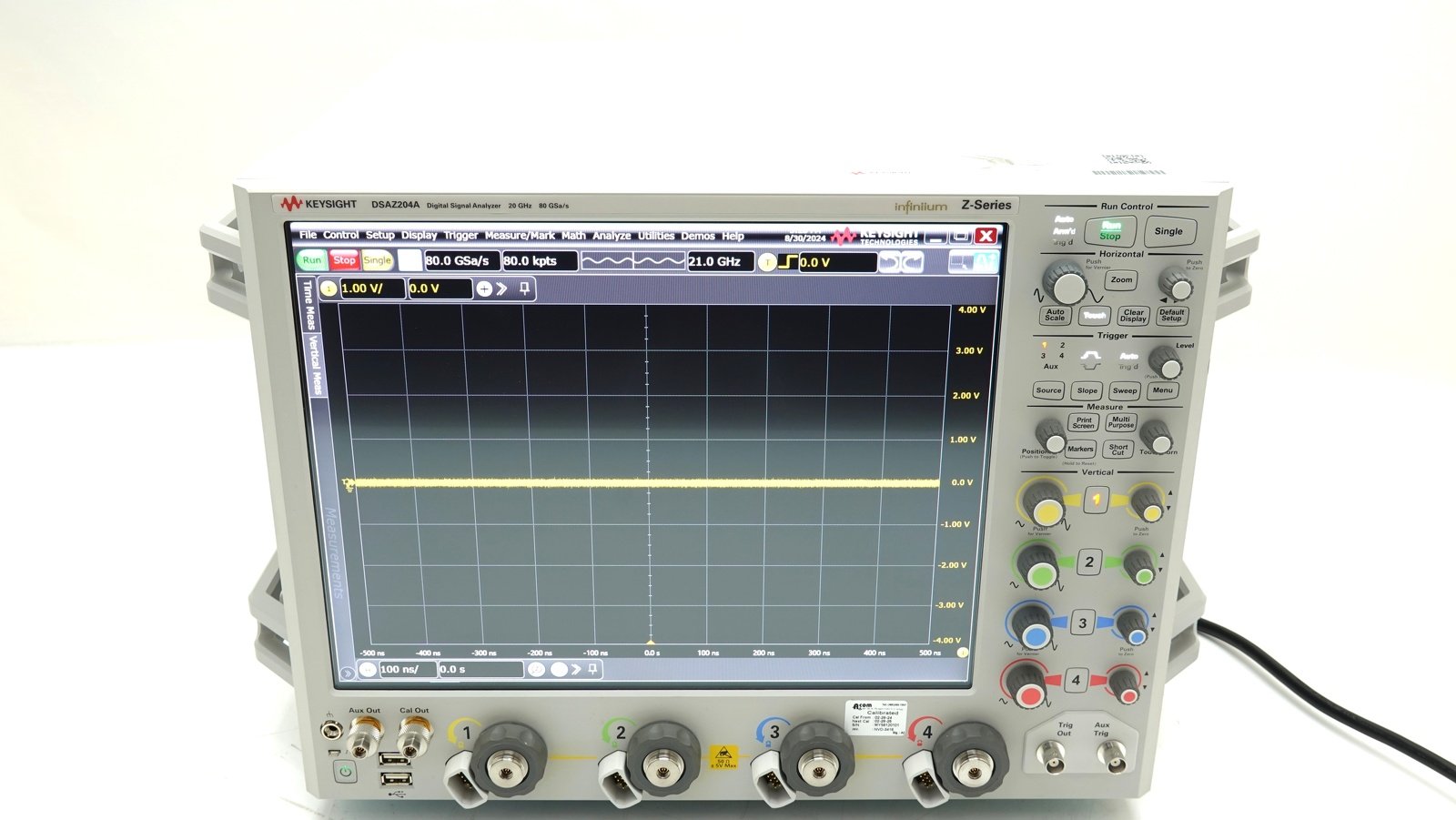 Keysight DSAZ204A Infiniium Oscilloscope / 20 GHz / 80 GSa/s / 4 Channels Keysight DSAZ204A Infiniium Oscilloscope / 20 GHz / 80 GSa/s / 4 Channels