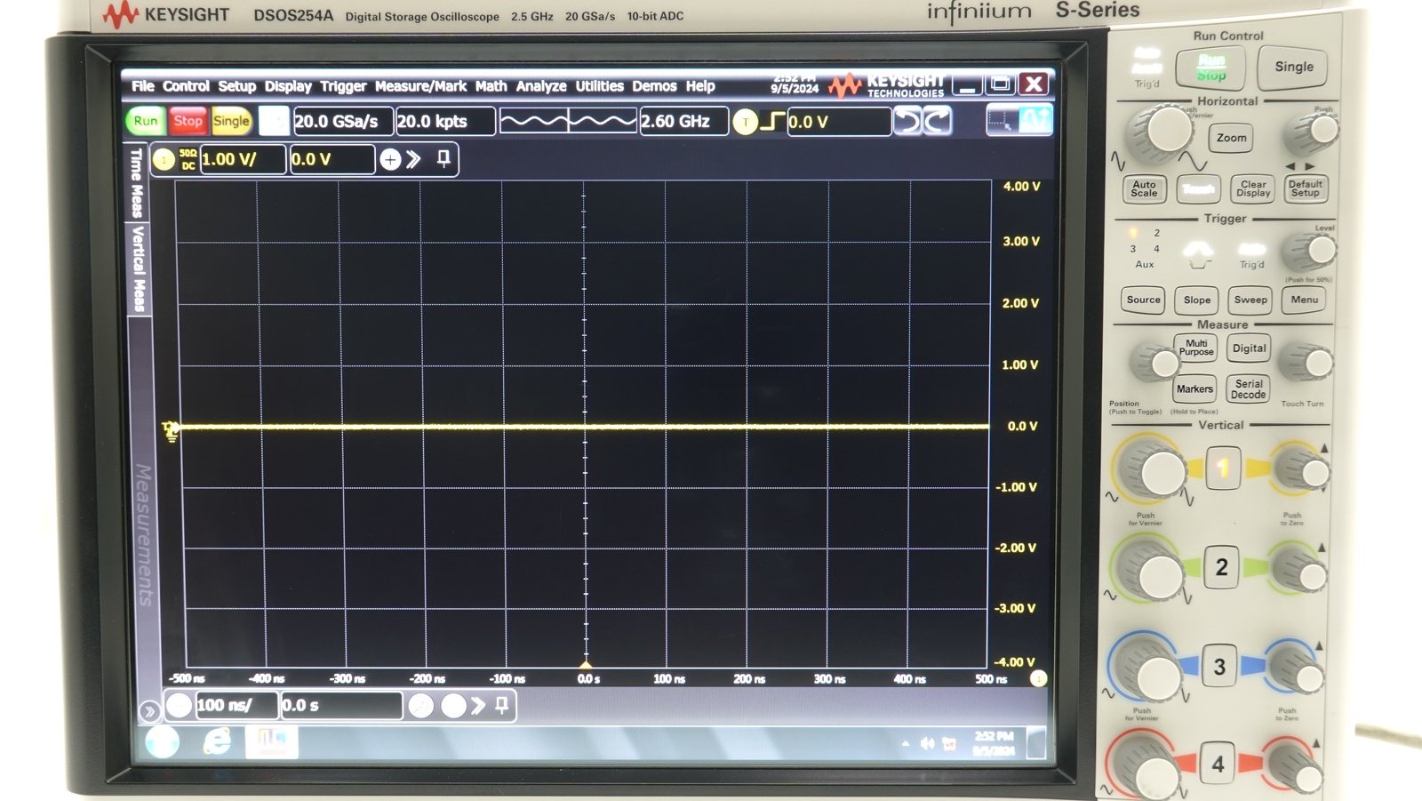 Keysight DSOS254A High-Definition Oscilloscope / 2.5 GHz / 4 Analog Channels