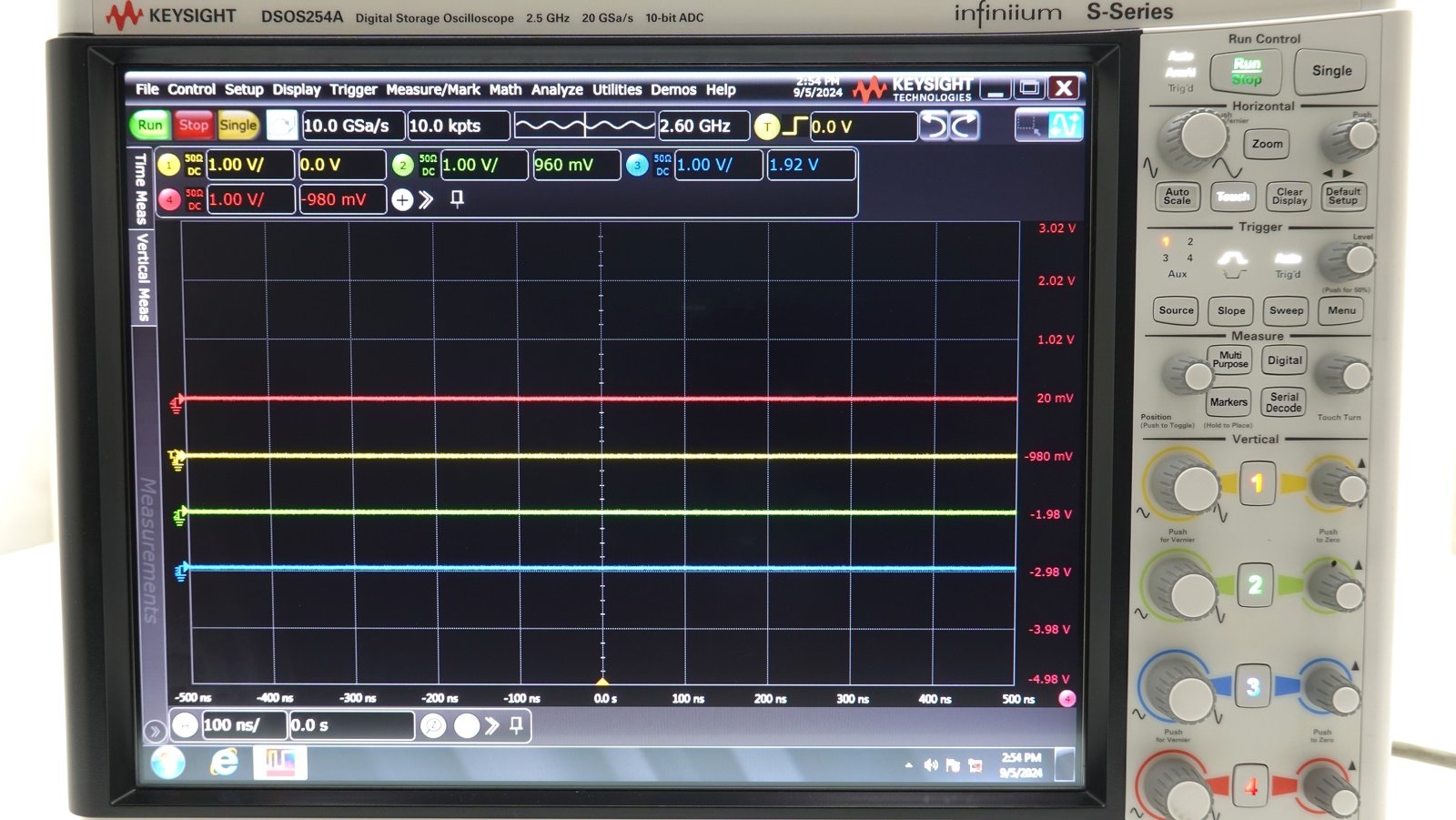 Keysight DSOS254A High-Definition Oscilloscope / 2.5 GHz / 4 Analog Channels