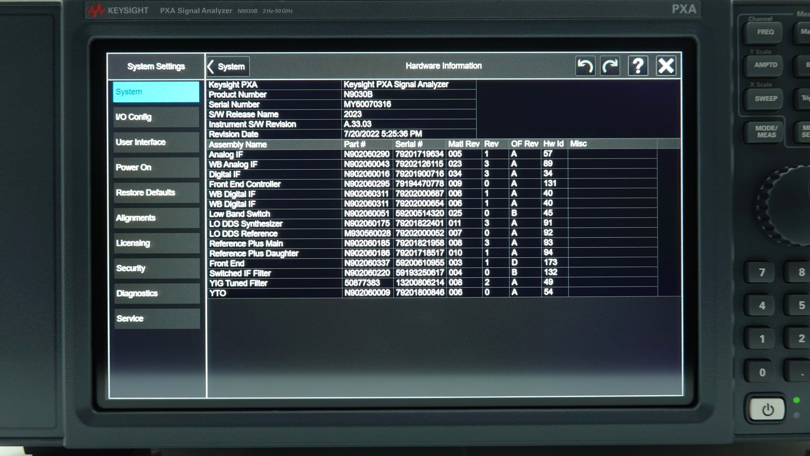 Keysight N9030B-550 2 Hz to 50 GHz