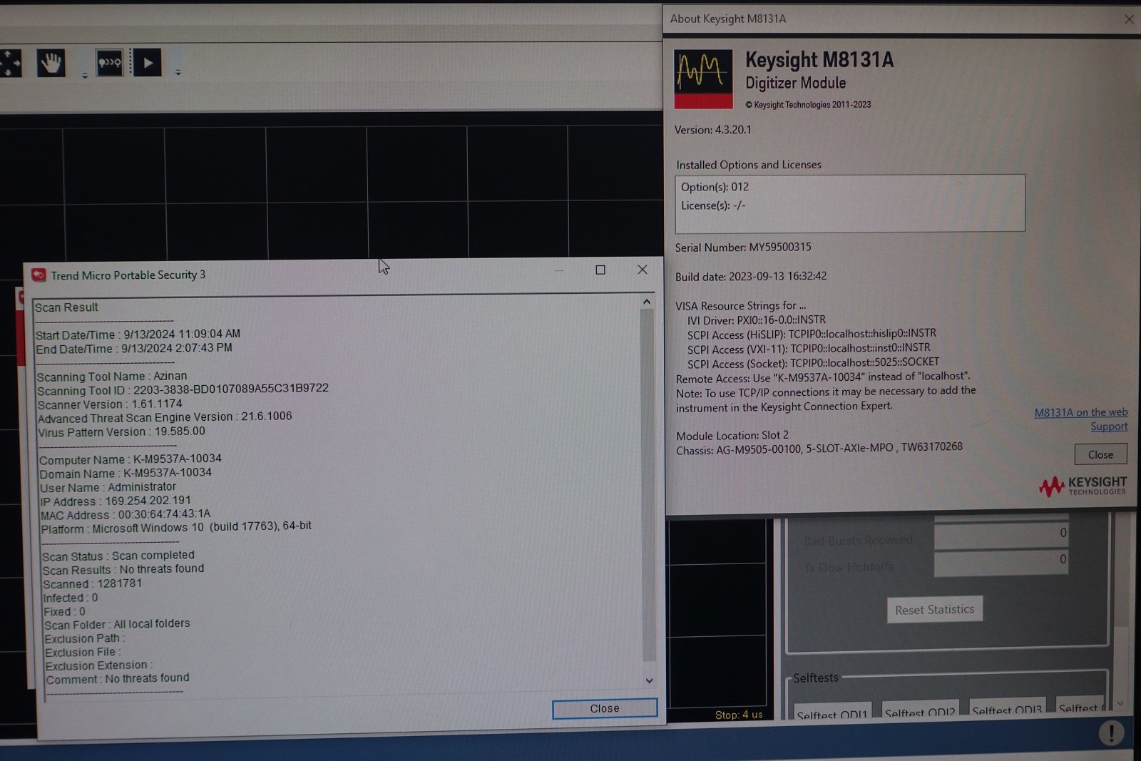 Keysight M8131A Digitizer / 16/32GSa/s / 10 Bit
