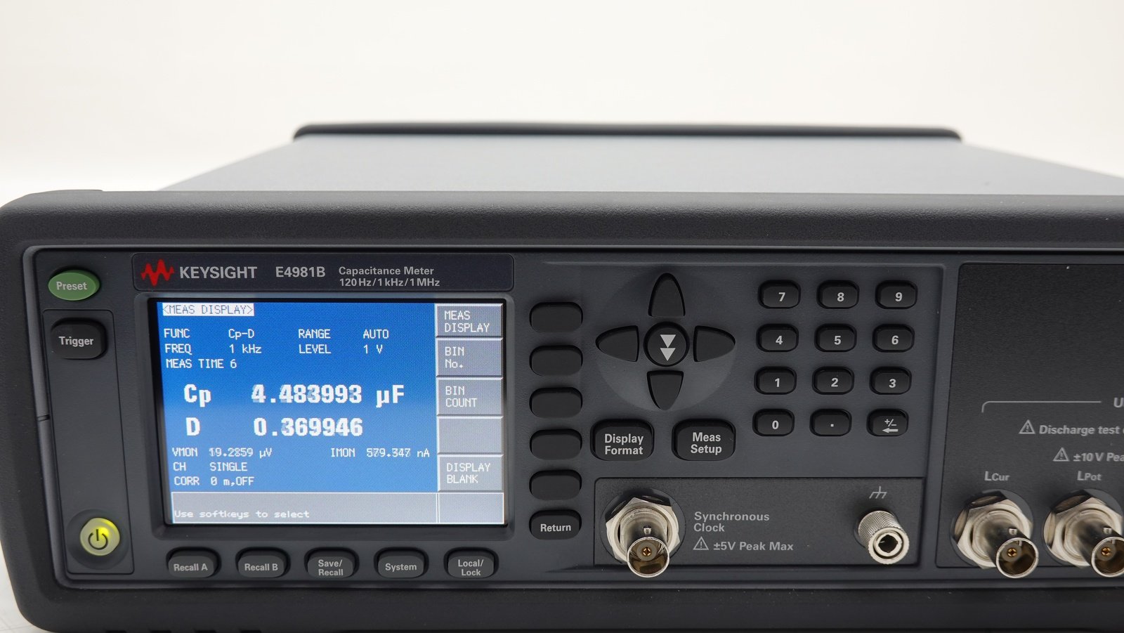 Keysight E4981B Capacitance Meter
