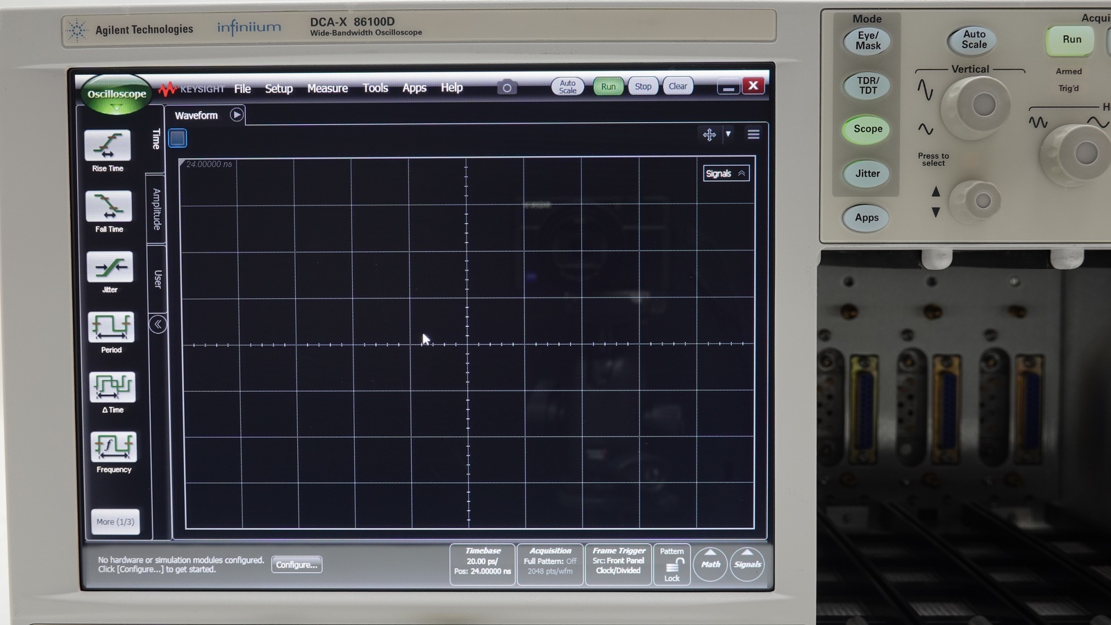 Keysight 86100D Infiniium DCA-X Wide-Bandwidth Oscilloscope Mainframe Keysight 86100D Infiniium DCA-X Wide-Bandwidth Oscilloscope Mainframe