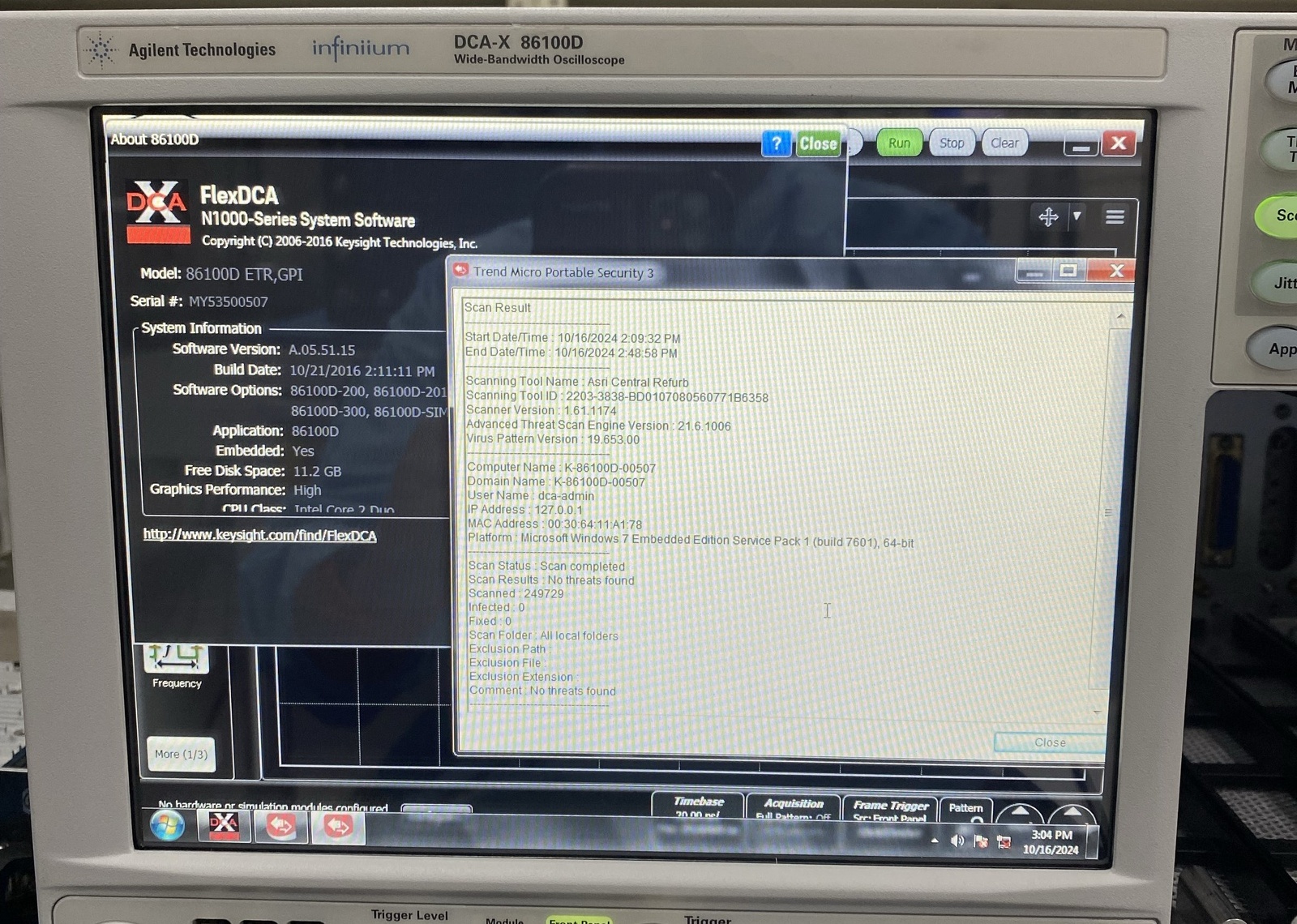 Keysight 86100D Infiniium DCA-X Wide-Bandwidth Oscilloscope Mainframe Keysight 86100D Infiniium DCA-X Wide-Bandwidth Oscilloscope Mainframe