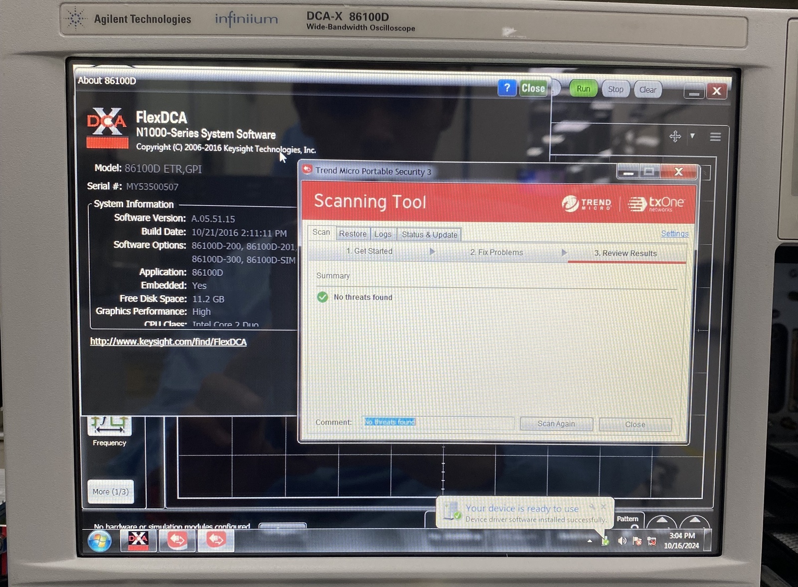 Keysight 86100D Infiniium DCA-X Wide-Bandwidth Oscilloscope Mainframe Keysight 86100D Infiniium DCA-X Wide-Bandwidth Oscilloscope Mainframe