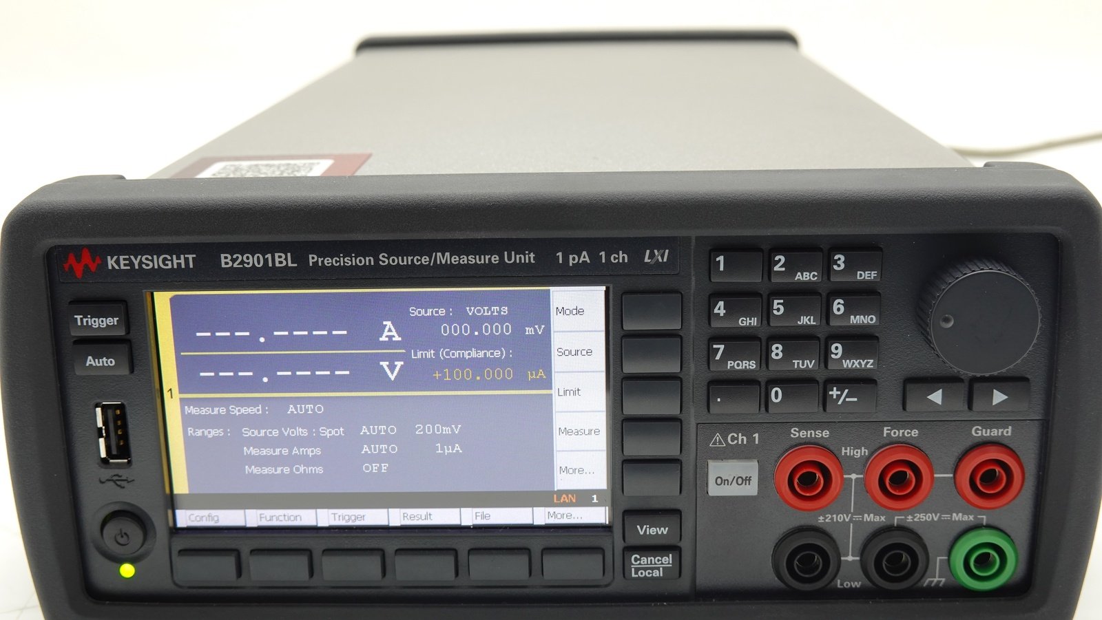 Keysight B2901BL Precision Source/Measure Unit / 1 Channel / 1pA resolution / 21V / 1.5A Keysight B2901BL Precision Source/Measure Unit / 1 Channel / 1pA resolution / 21V / 1.5A