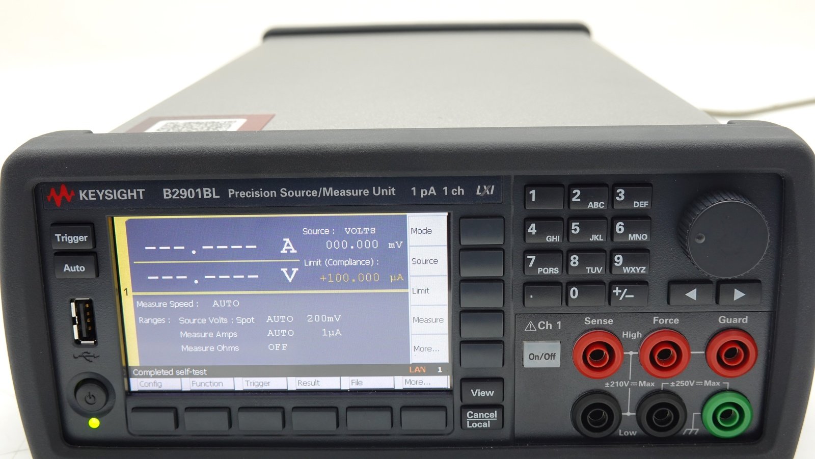 Keysight B2901BL Precision Source/Measure Unit / 1 Channel / 1pA resolution / 21V / 1.5A Keysight B2901BL Precision Source/Measure Unit / 1 Channel / 1pA resolution / 21V / 1.5A