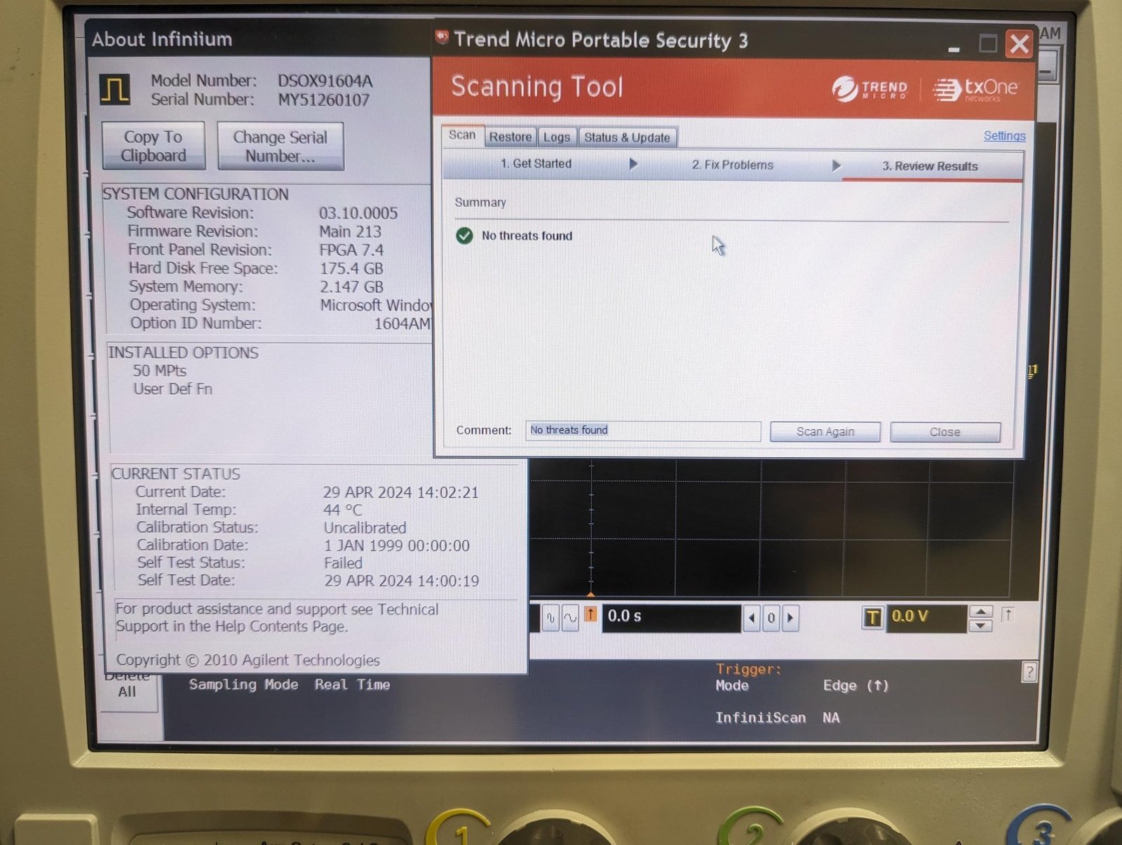Keysight DSOX91604A Infiniium High Performance Oscilloscope / 16 GHz / 40/80 GSa/s / 4 Channels Keysight DSOX91604A Infiniium High Performance Oscilloscope / 16 GHz / 40/80 GSa/s / 4 Channels