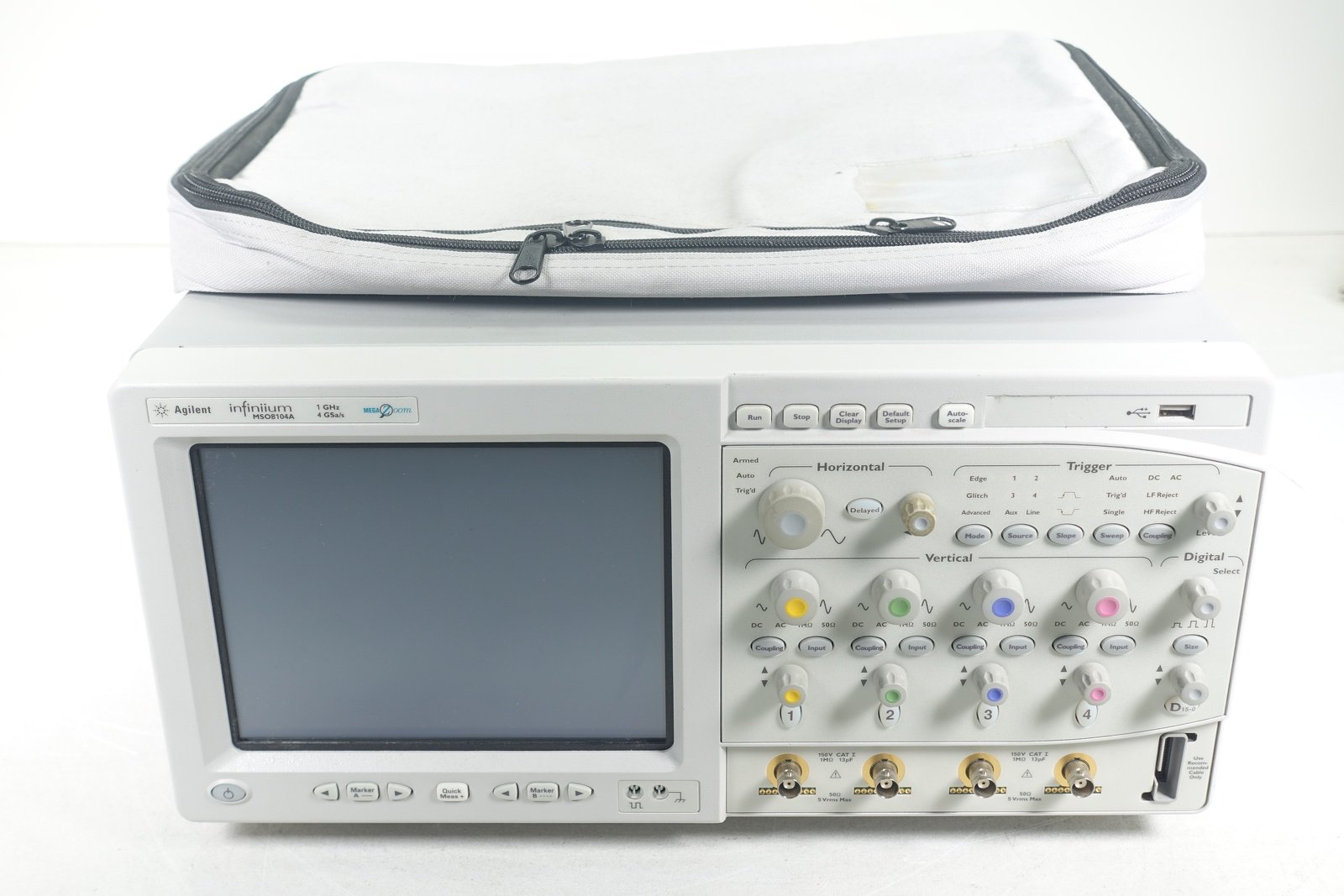 Keysight MSO8104A Infiniium Mixed Signal Oscilloscope / 1 GHz / 4 Scope and 16 Digital Channels Keysight MSO8104A Infiniium Mixed Signal Oscilloscope / 1 GHz / 4 Scope and 16 Digital Channels