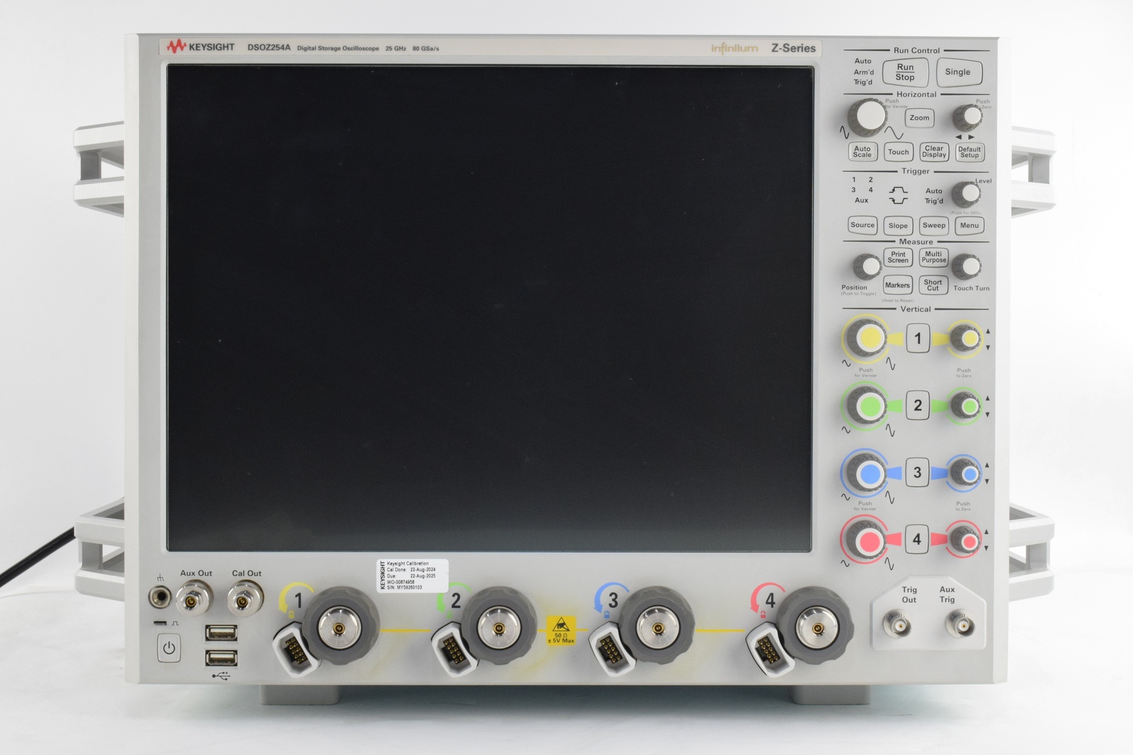 Keysight DSOZ254A Infiniium Oscilloscope / Z-Series / 25 GHz / 80 GSa/S / 4 Channels Keysight DSOZ254A Infiniium Oscilloscope / Z-Series / 25 GHz / 80 GSa/S / 4 Channels