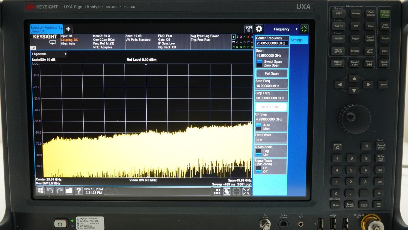Keysight N9040B-550 2 Hz to 50 GHz