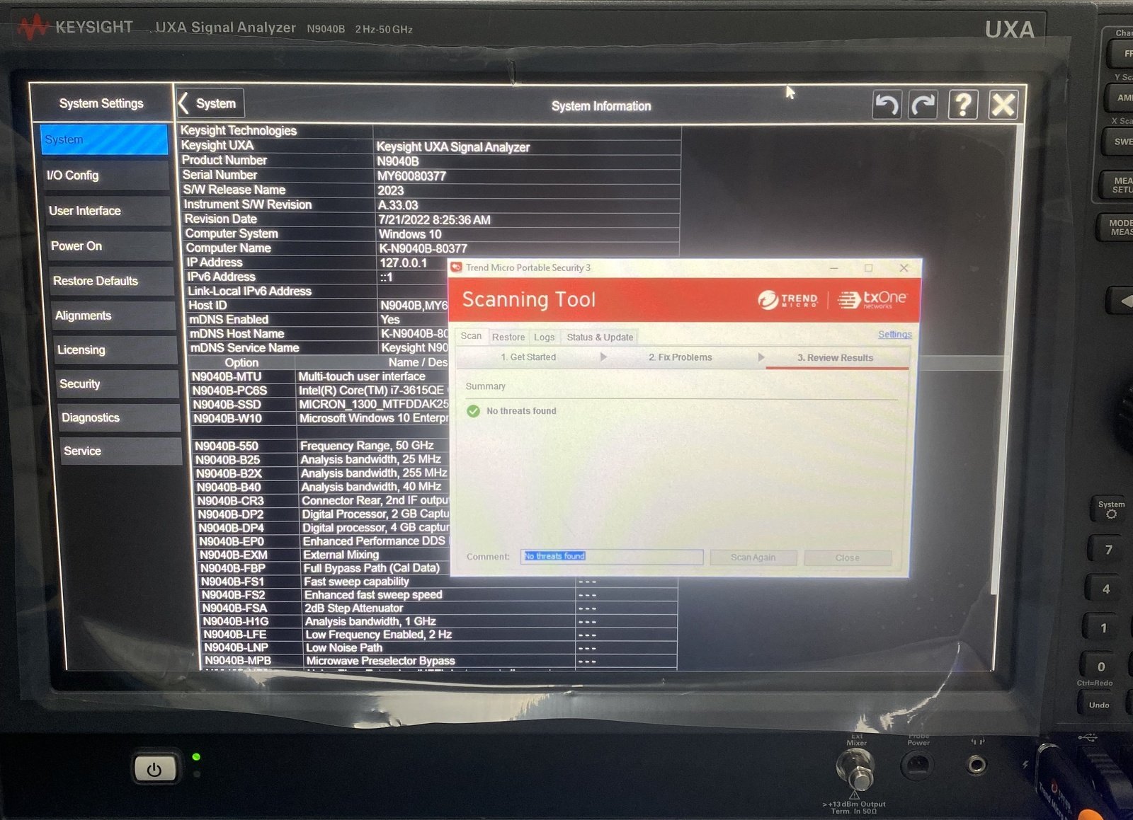Keysight N9040B-550 2 Hz to 50 GHz