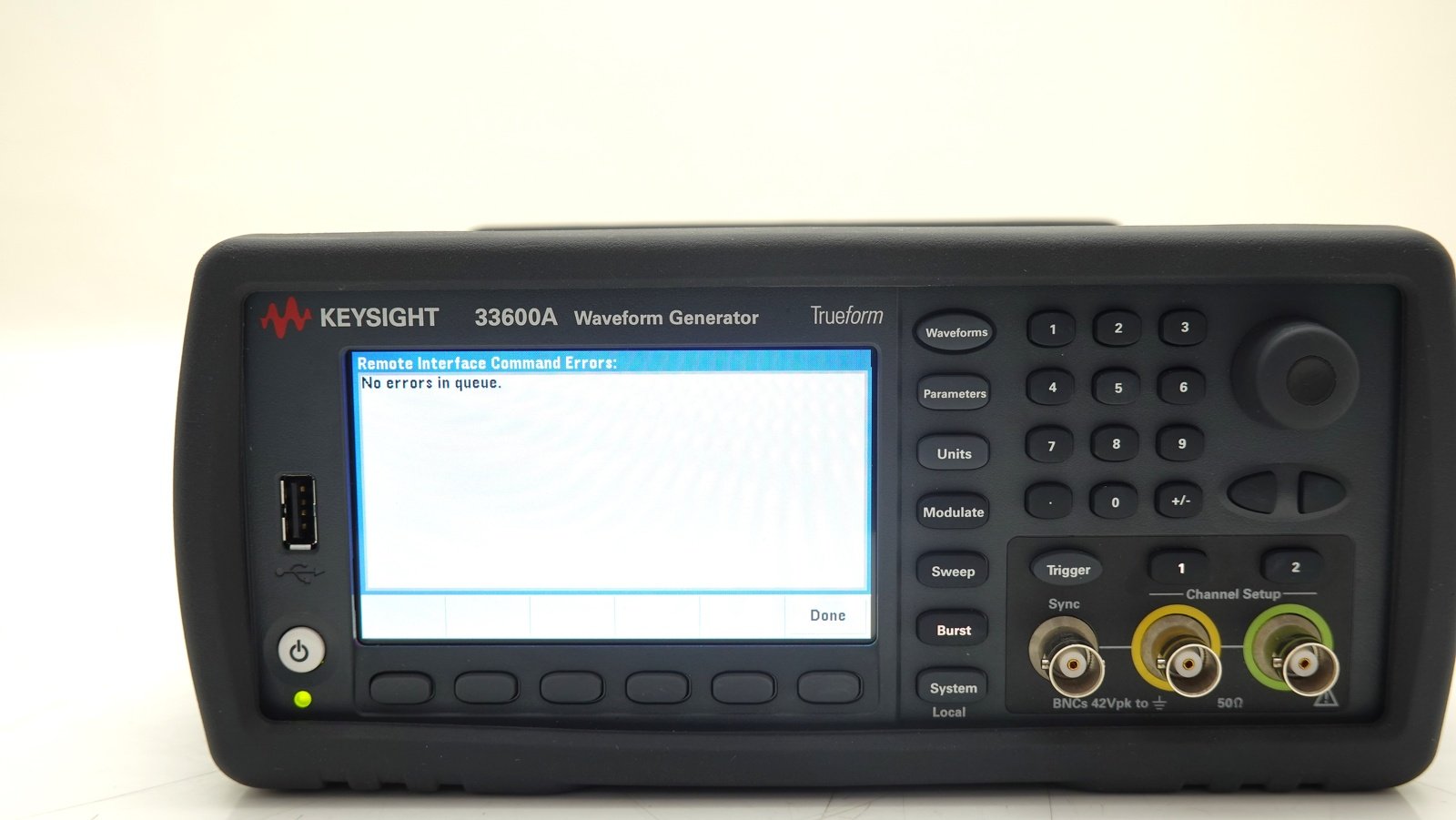 Keysight 33622A Waveform Generator / 33500B Series / 120 MHz / 2 Channels / 250MSa/s Keysight 33622A Waveform Generator / 33500B Series / 120 MHz / 2 Channels / 250MSa/s