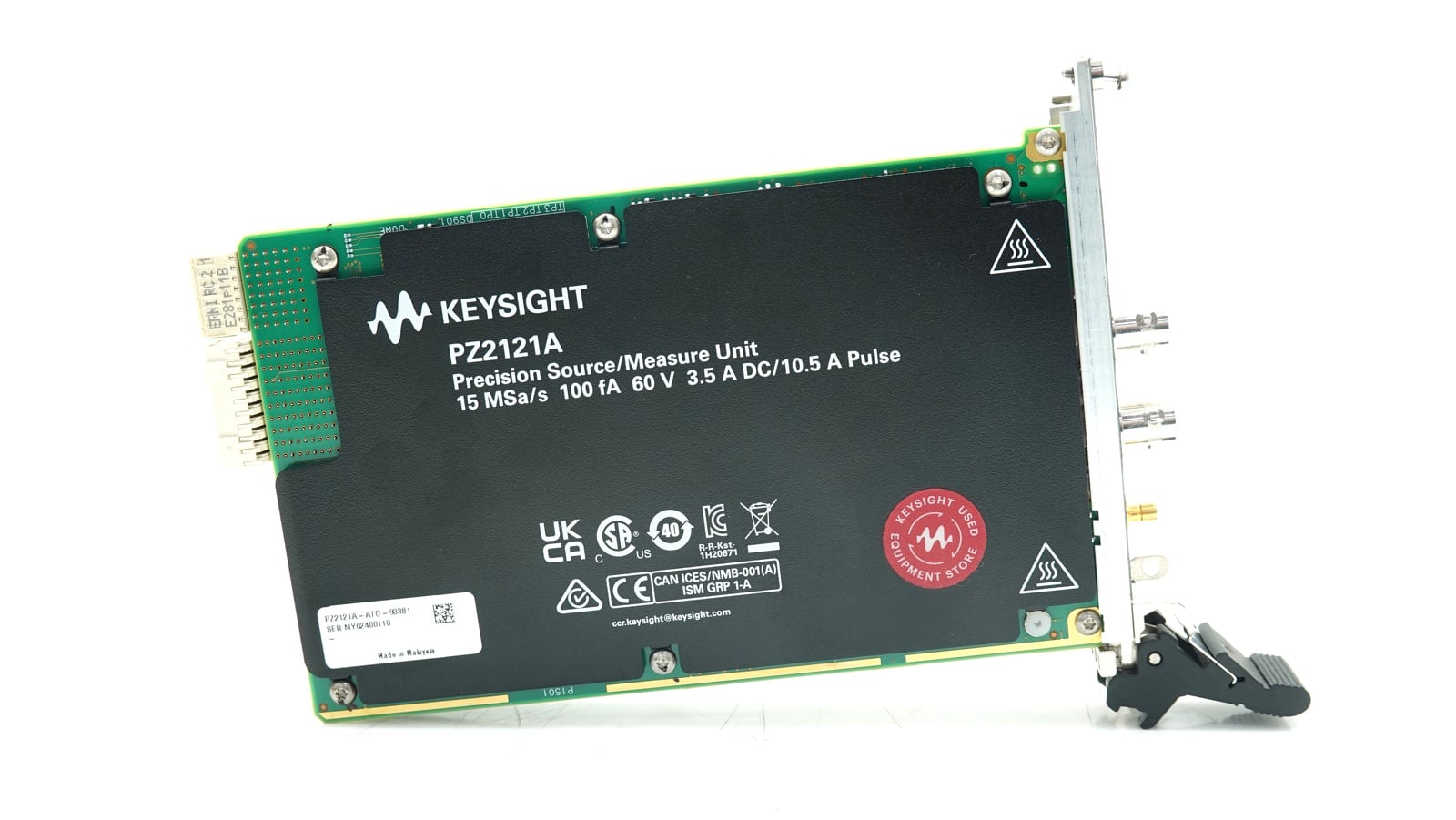 High-Speed Precision SMU / 15 MSa/s / 100 fA / 60 V / 3.5 A / DC/10.5 A Pulse Keysight Used PZ2121A - Actual Instrument - Image 6