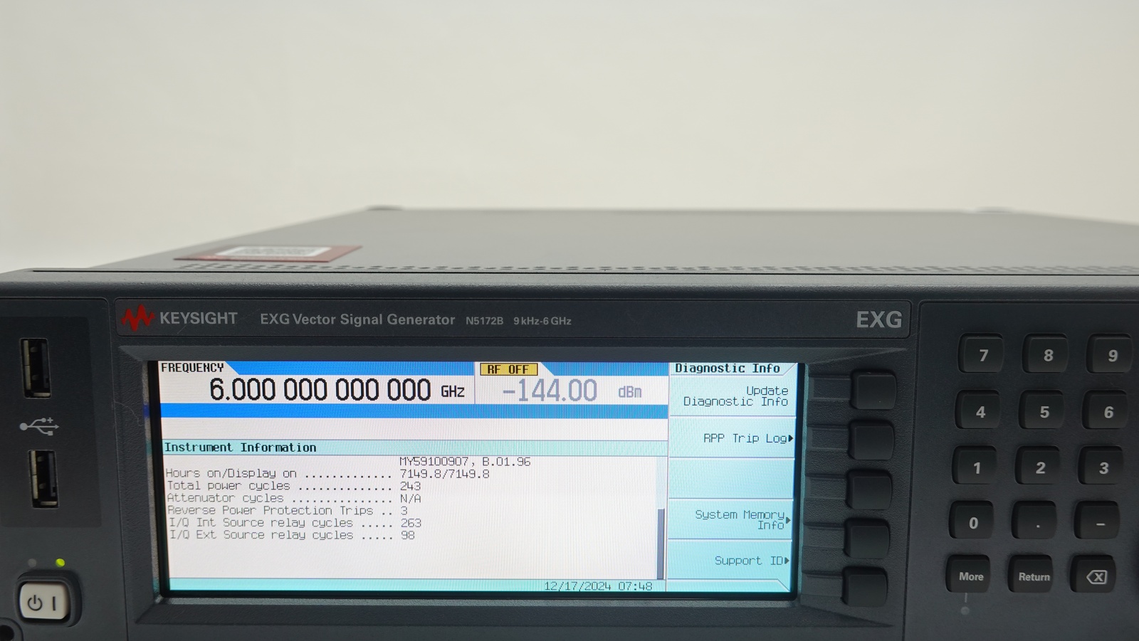 Keysight N5172B-506 9 kHz to 6 GHz