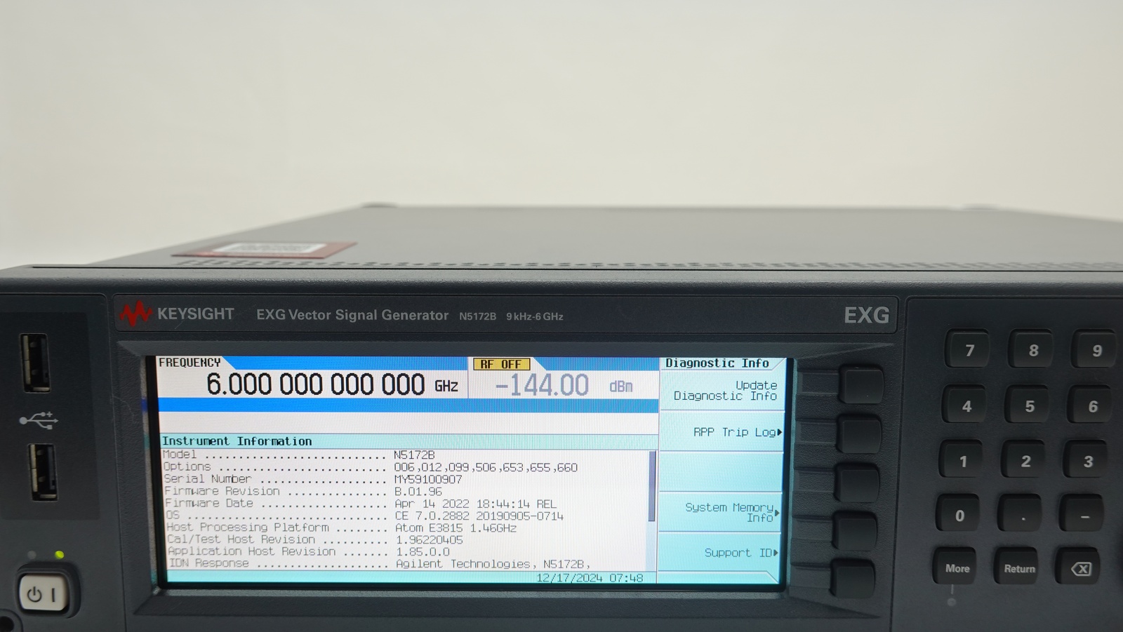 Keysight N5172B-506 9 kHz to 6 GHz