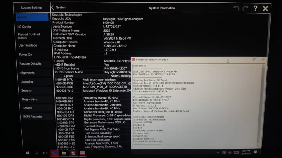 Keysight N9040B-550 2 Hz to 50 GHz