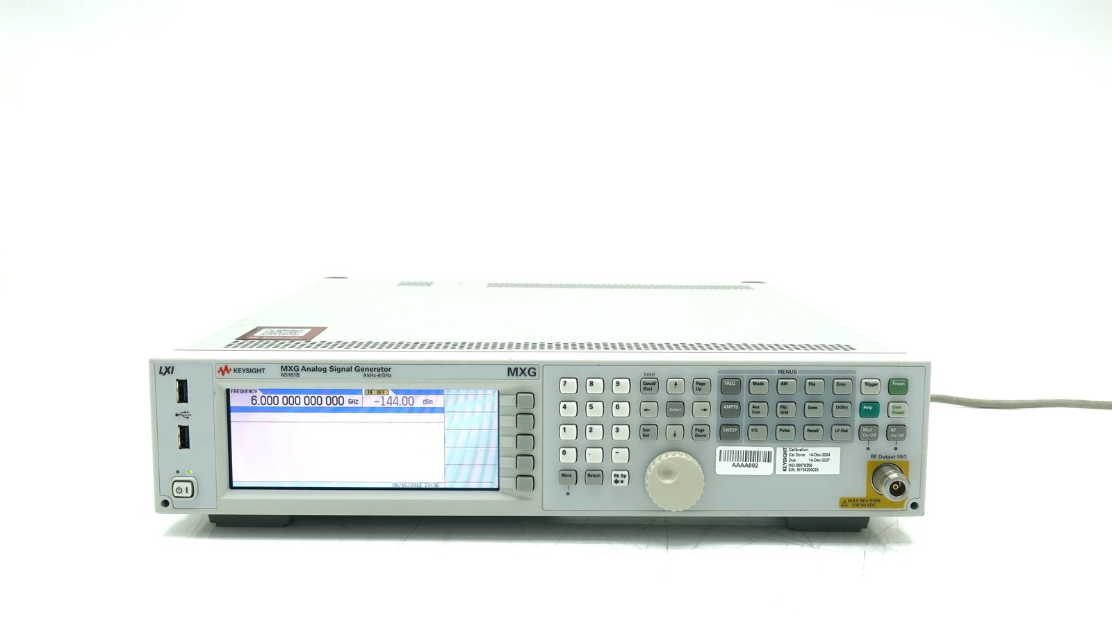 Keysight N5181B-506 9 kHz to 6 GHz