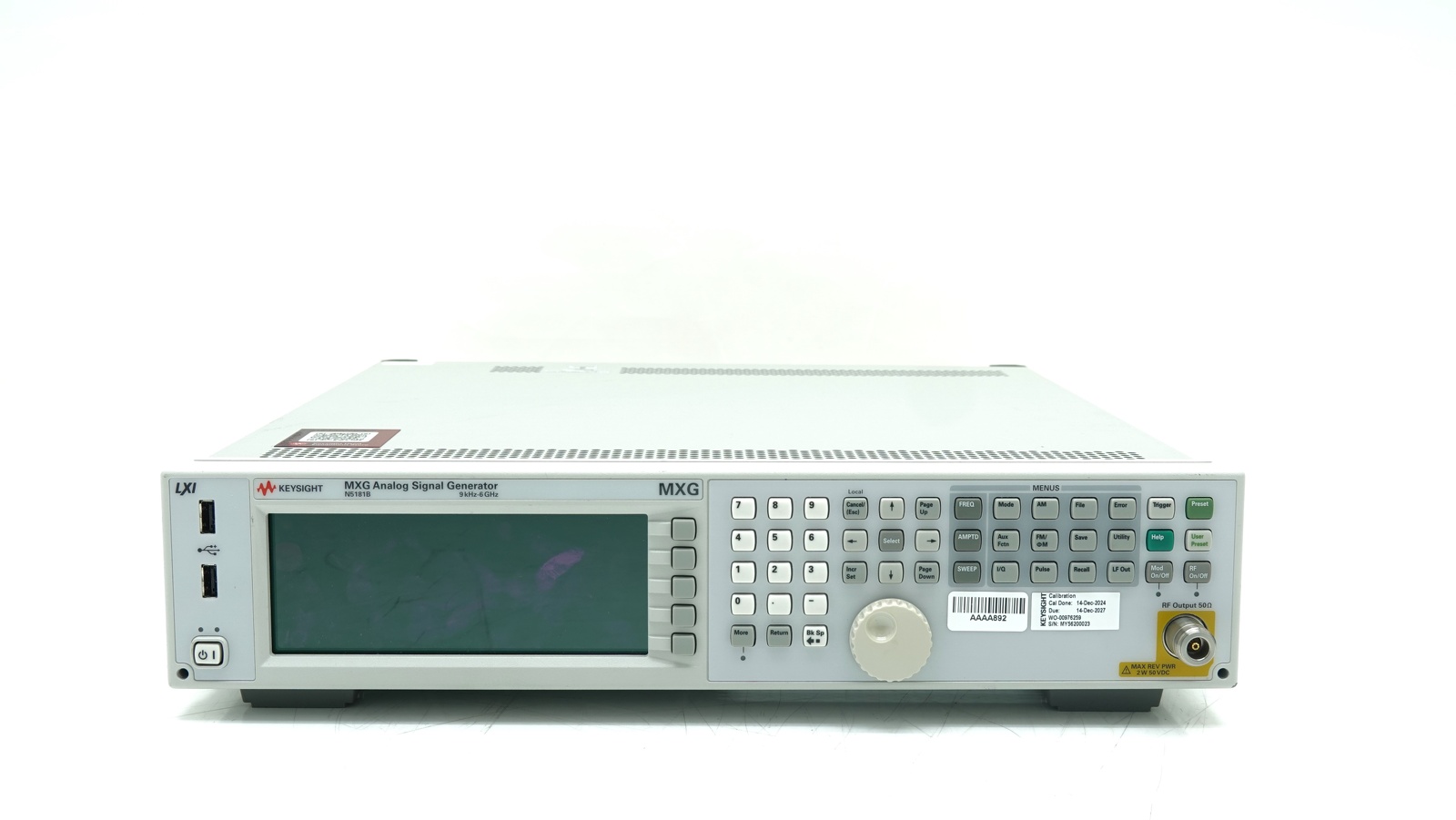 Keysight N5181B-506 9 kHz to 6 GHz
