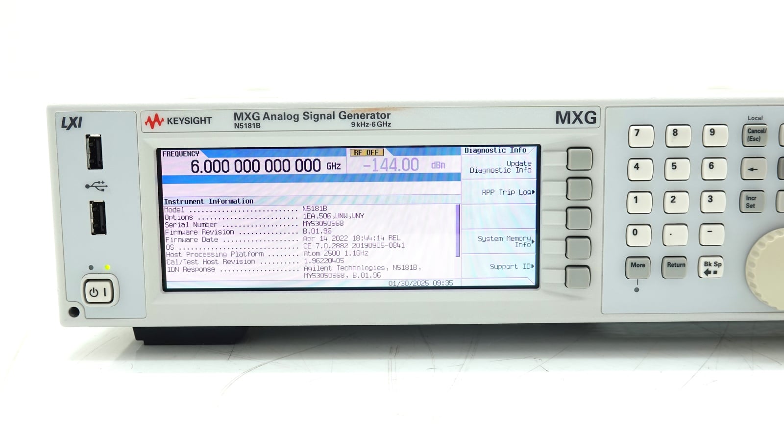 9 kHz to 6 GHz Keysight Used N5181B-506 - Actual Instrument - Image 9