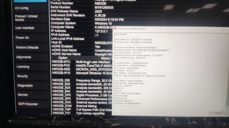 Keysight N9032B-526 2 Hz to 26.5 GHz