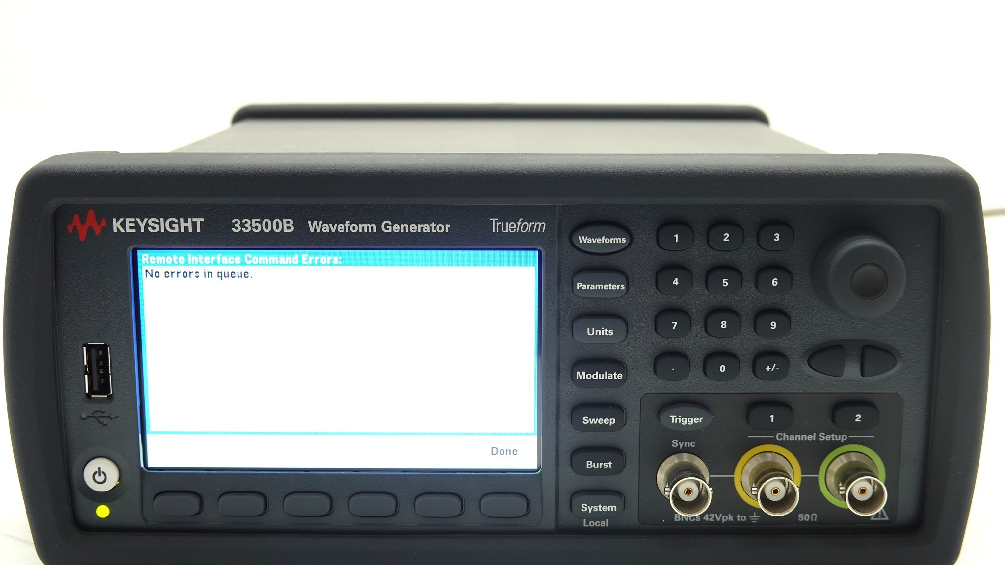 Keysight 33522B Waveform Generator / 33500B Series / 30 MHz / 2 Channels / 250MSa/s Keysight 33522B Waveform Generator / 33500B Series / 30 MHz / 2 Channels / 250MSa/s