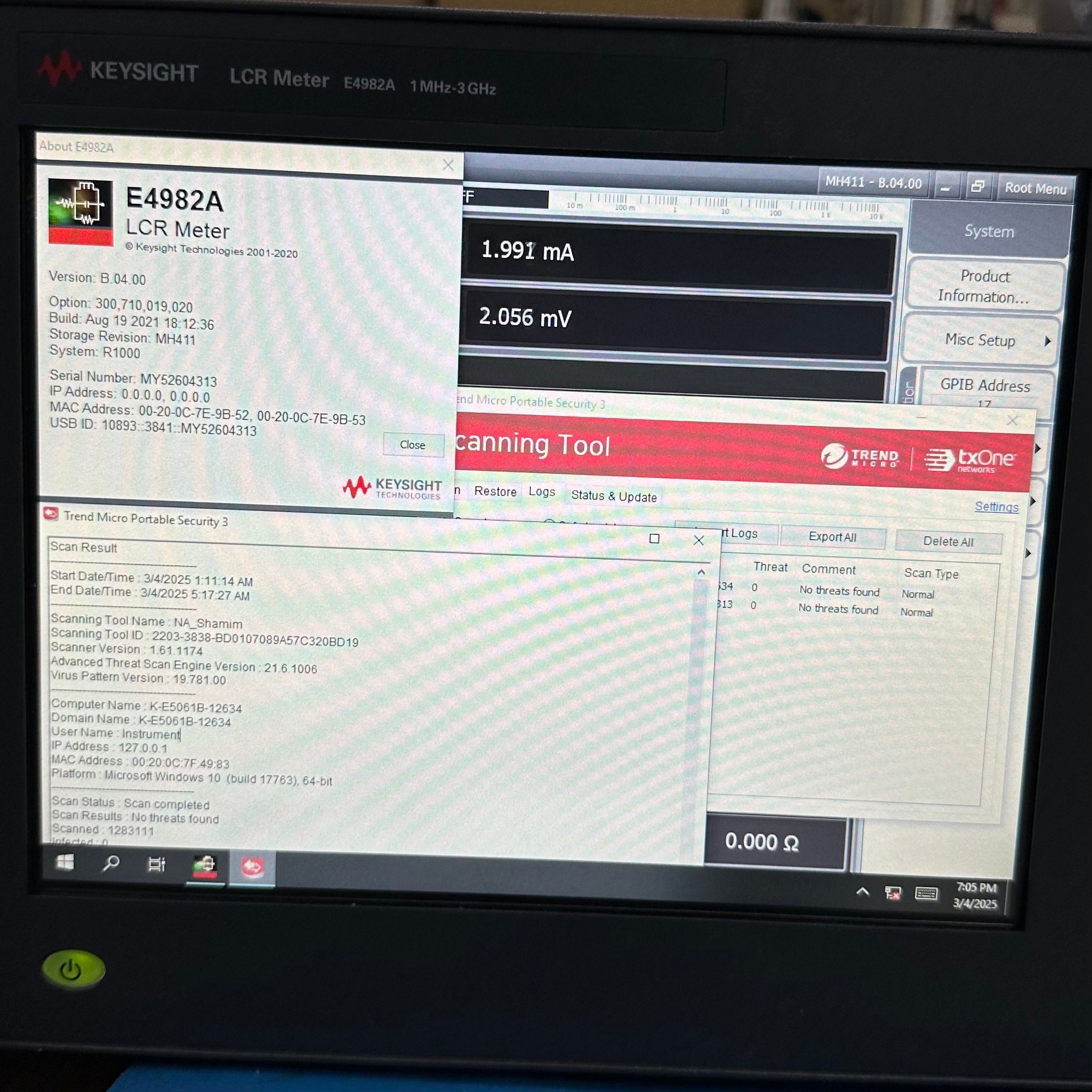 Keysight E4982A-300 1 MHz to 3 GHz