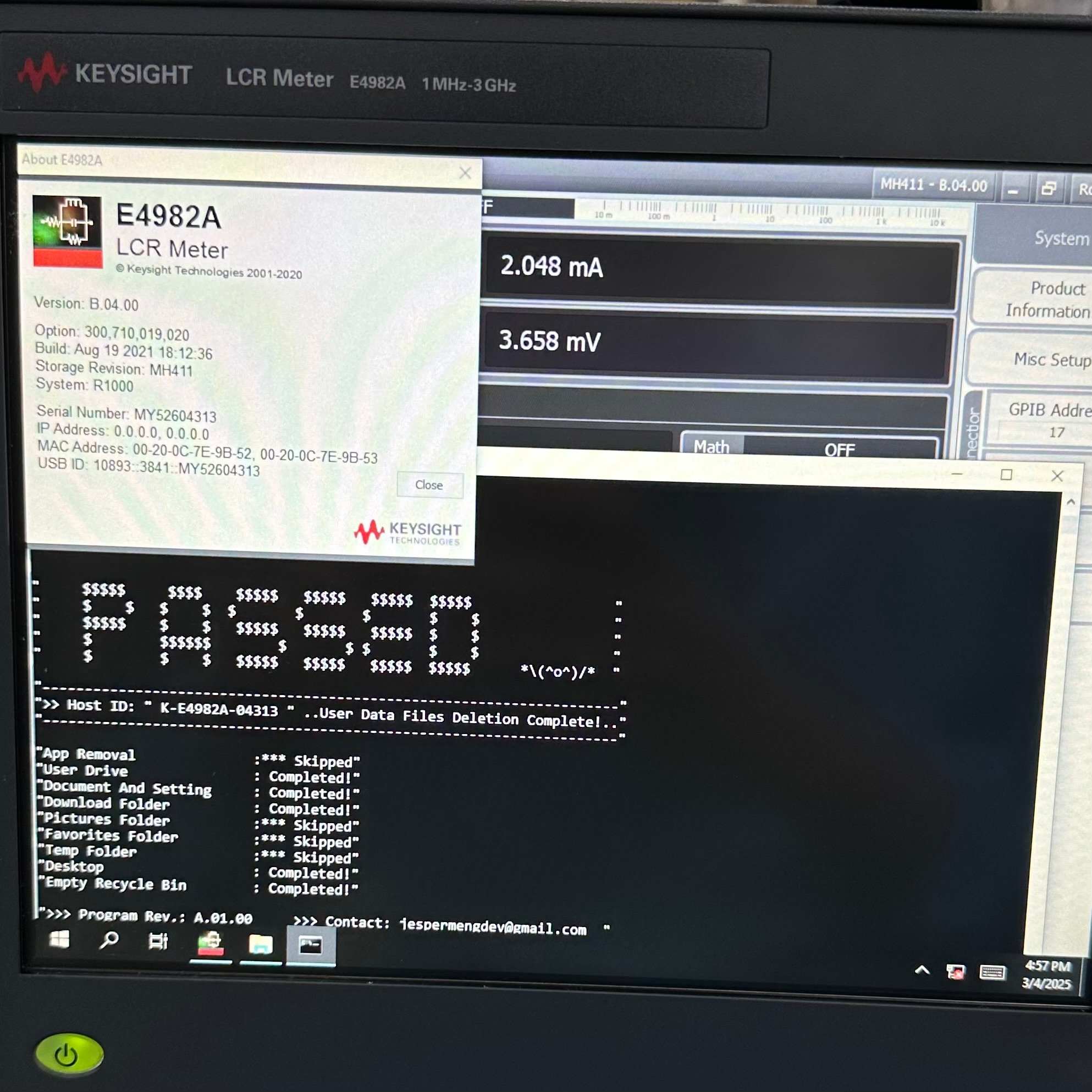 Keysight E4982A-300 1 MHz to 3 GHz
